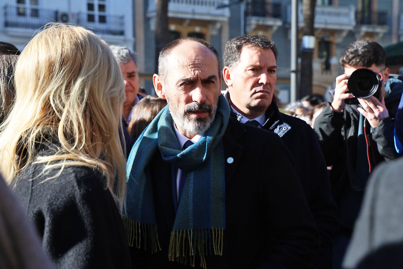 Las fotografías del minuto de silencio por el trágico accidente de tren