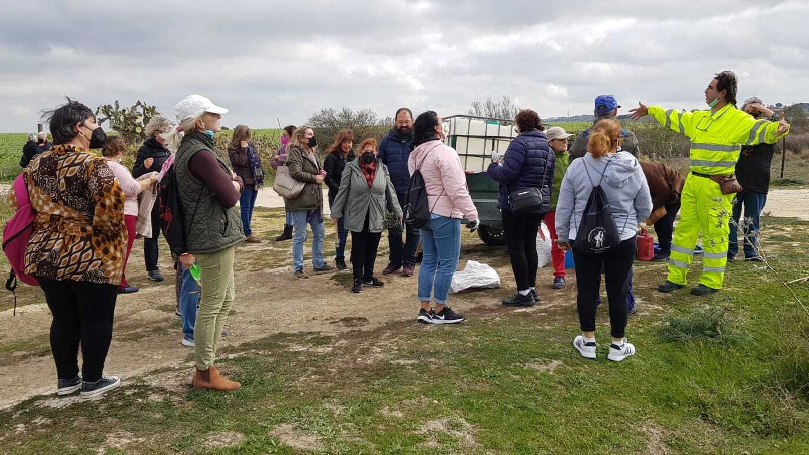 La iniciativa de reforestación junto a la Verada de Villarana.
