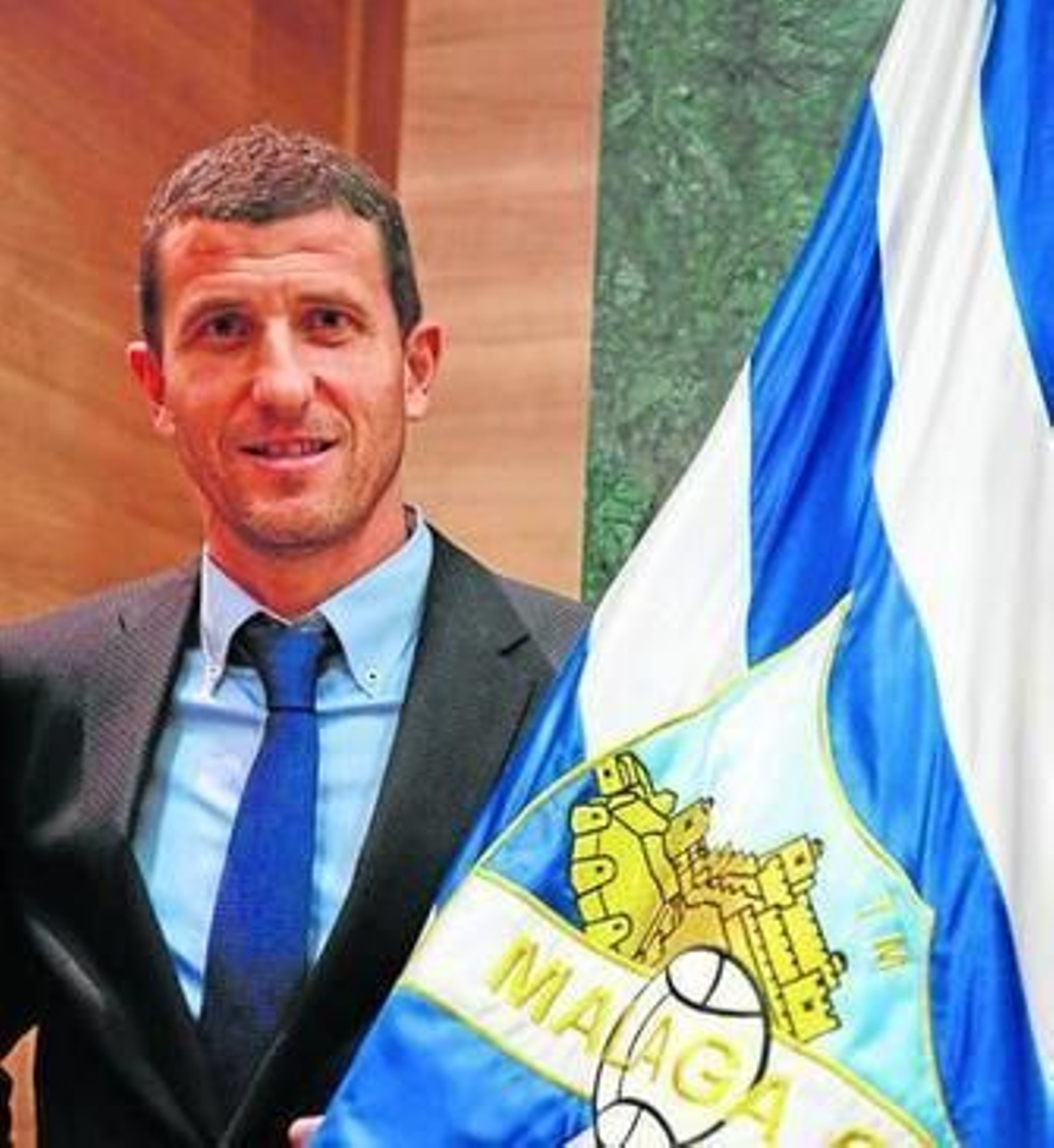 Javi Gracia, el día de su renovación.