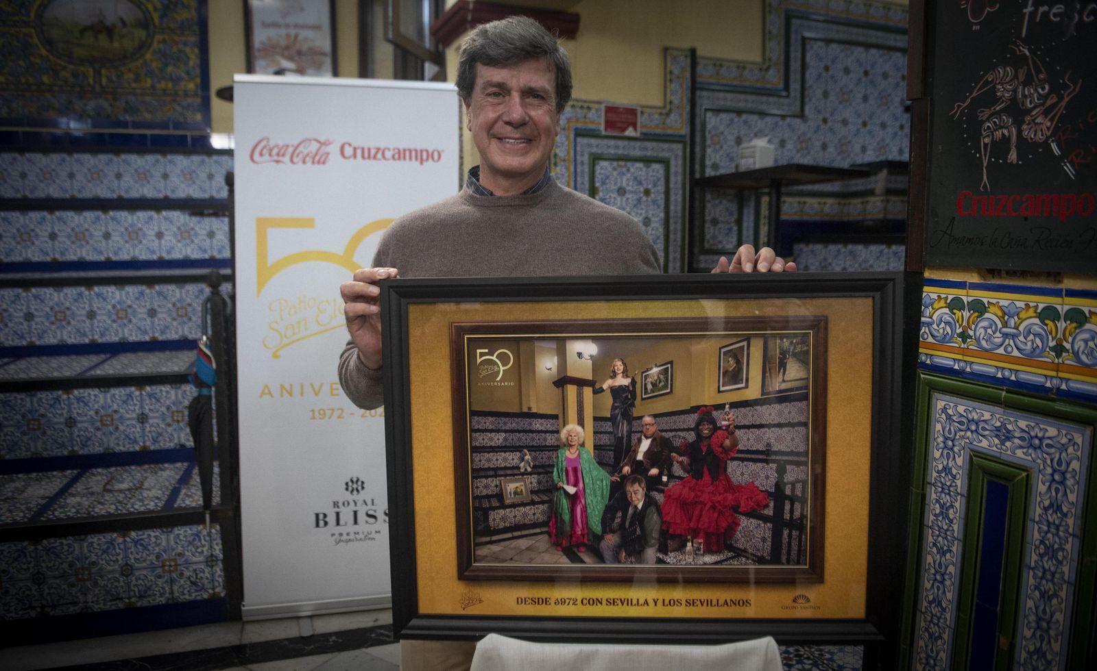 Cayetano Martínez de Irujo, en el 50 aniversario del Patio de San Eloy.