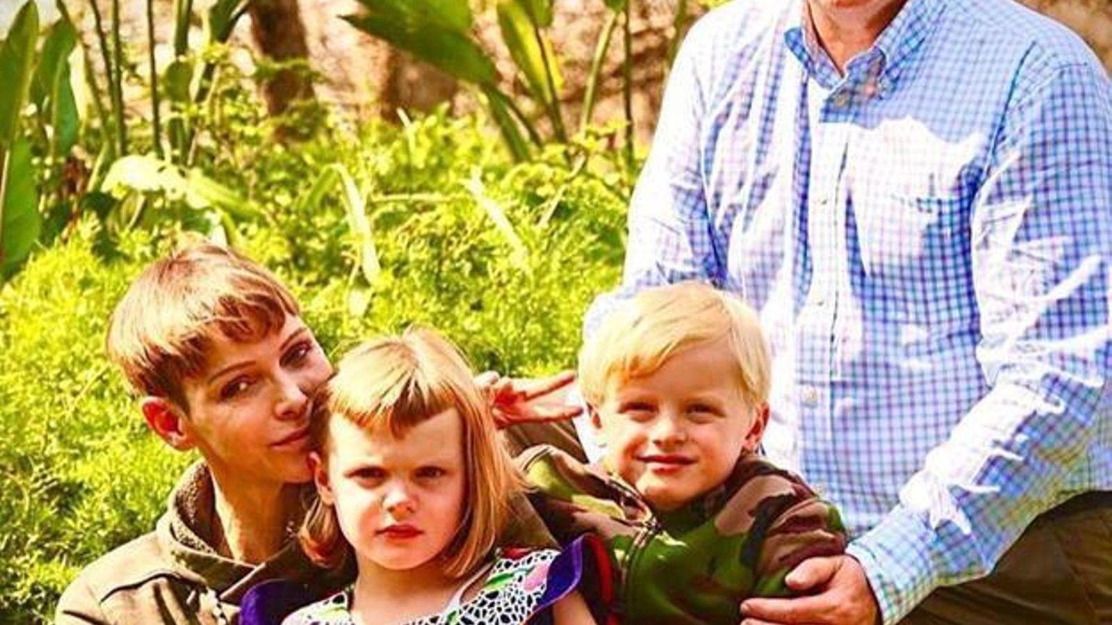 La princesa, con su familia a finales de agosto, cuando fueron a visitarla a Sudáfrica.