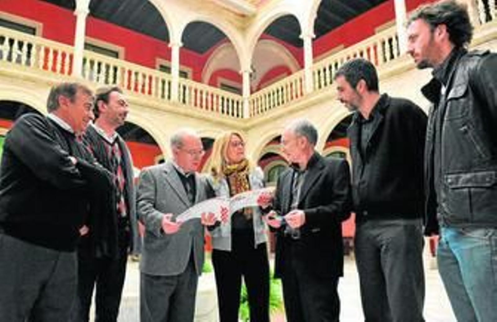 Calixto Sánchez, José Antonio Rodríguez, Manuel Herrera, Pilar Lacasta, Juan León, Joan Reig y Antonio Cremades.