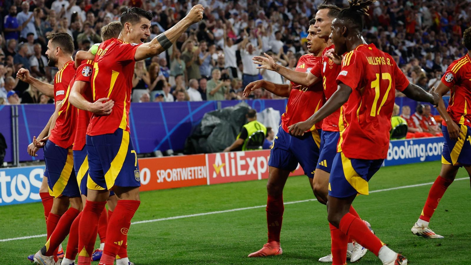 Las mejores imágenes del España - Francia