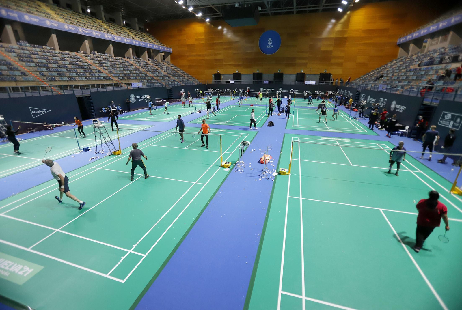 Imagen de archivo del campeonato del mundo de bádminton en Huelva.