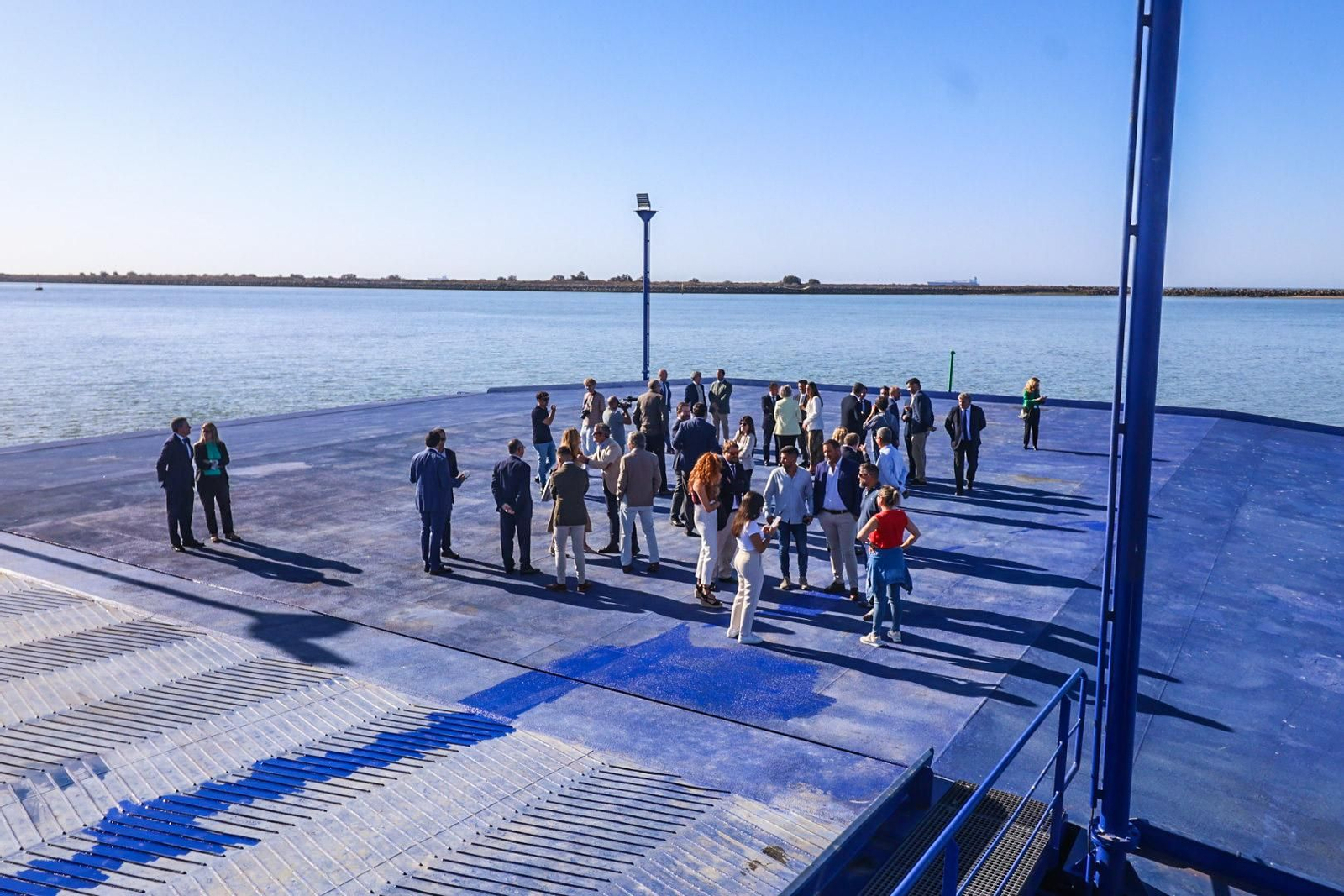 Imágenes de la inauguración de la doble rampa Ro-ro del Muelle Sur del Puerto de Huelva