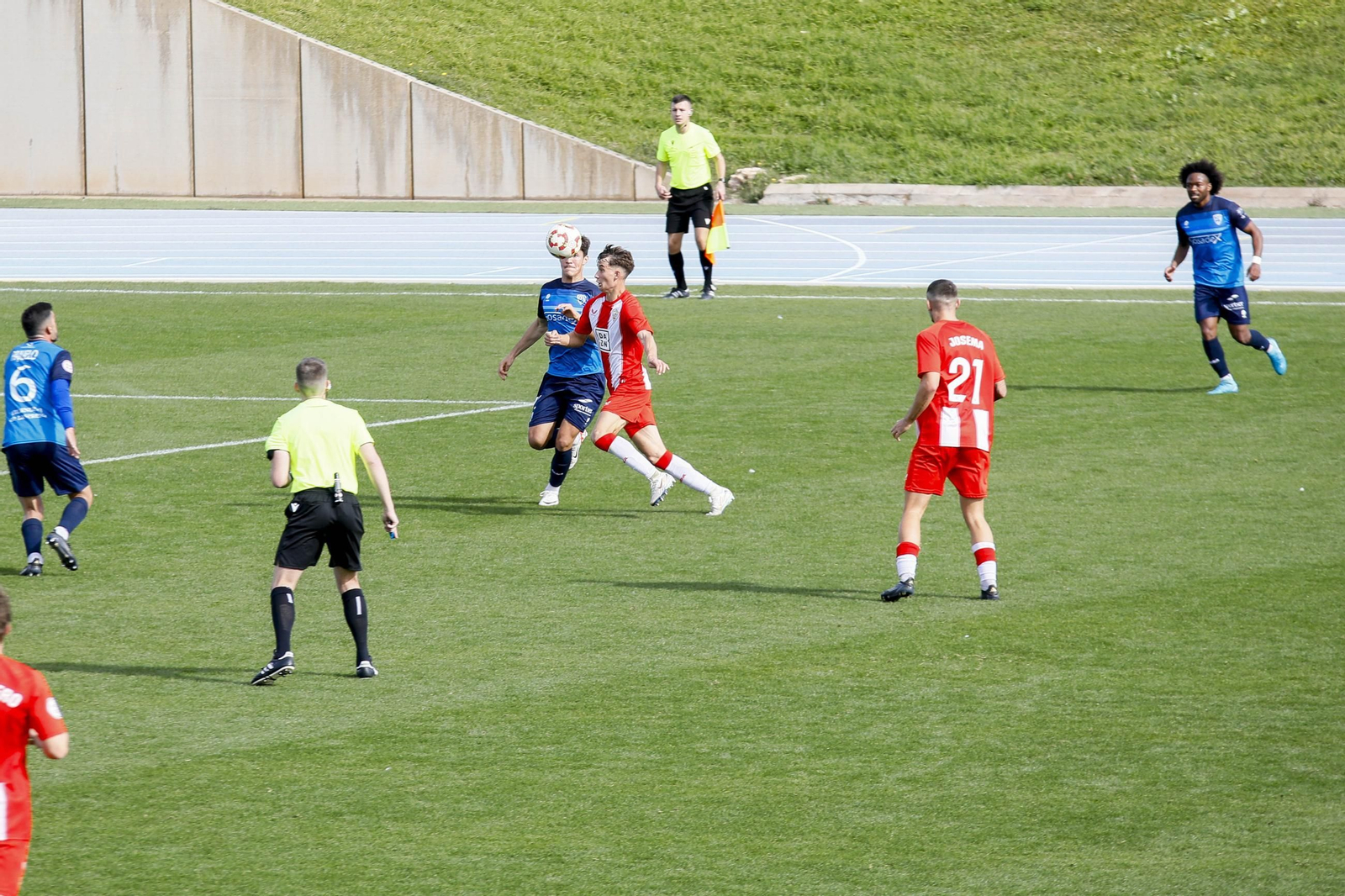 Imágenes del partido entre Almeria B contra Villanovense de segunda RFEF