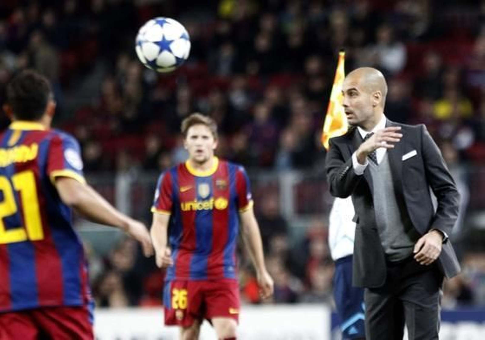 El Barcelona cierra con una victoria ante el Rubin (2-0) la primera fase de la Liga de Campeones. / Reuters