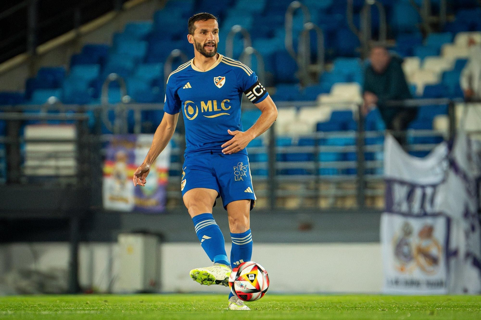 Rodri en el partido ante el filial del Real Madrid.