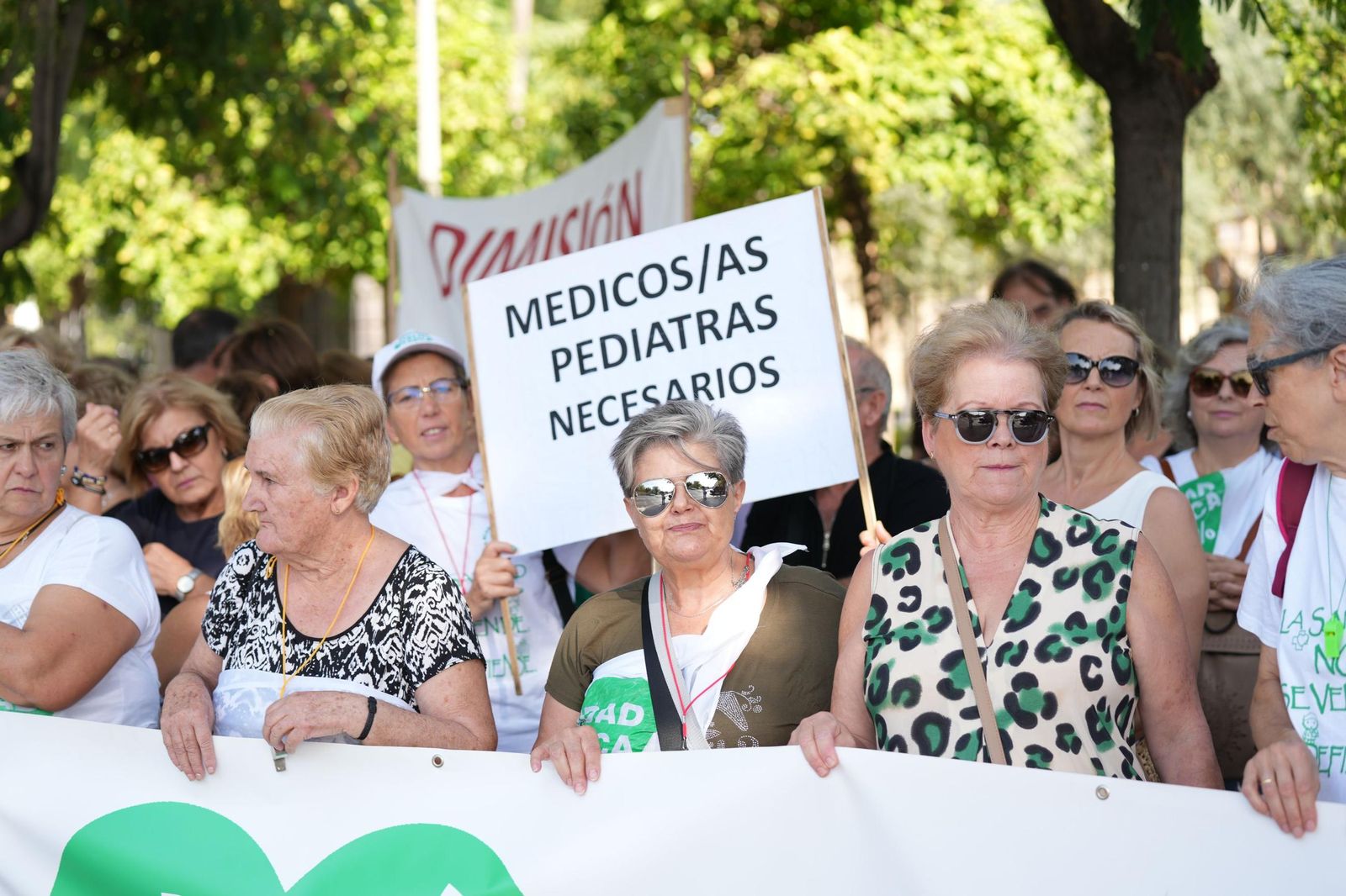 Una protesta anterior de la Marea Blanca en la provincia de Sevilla.