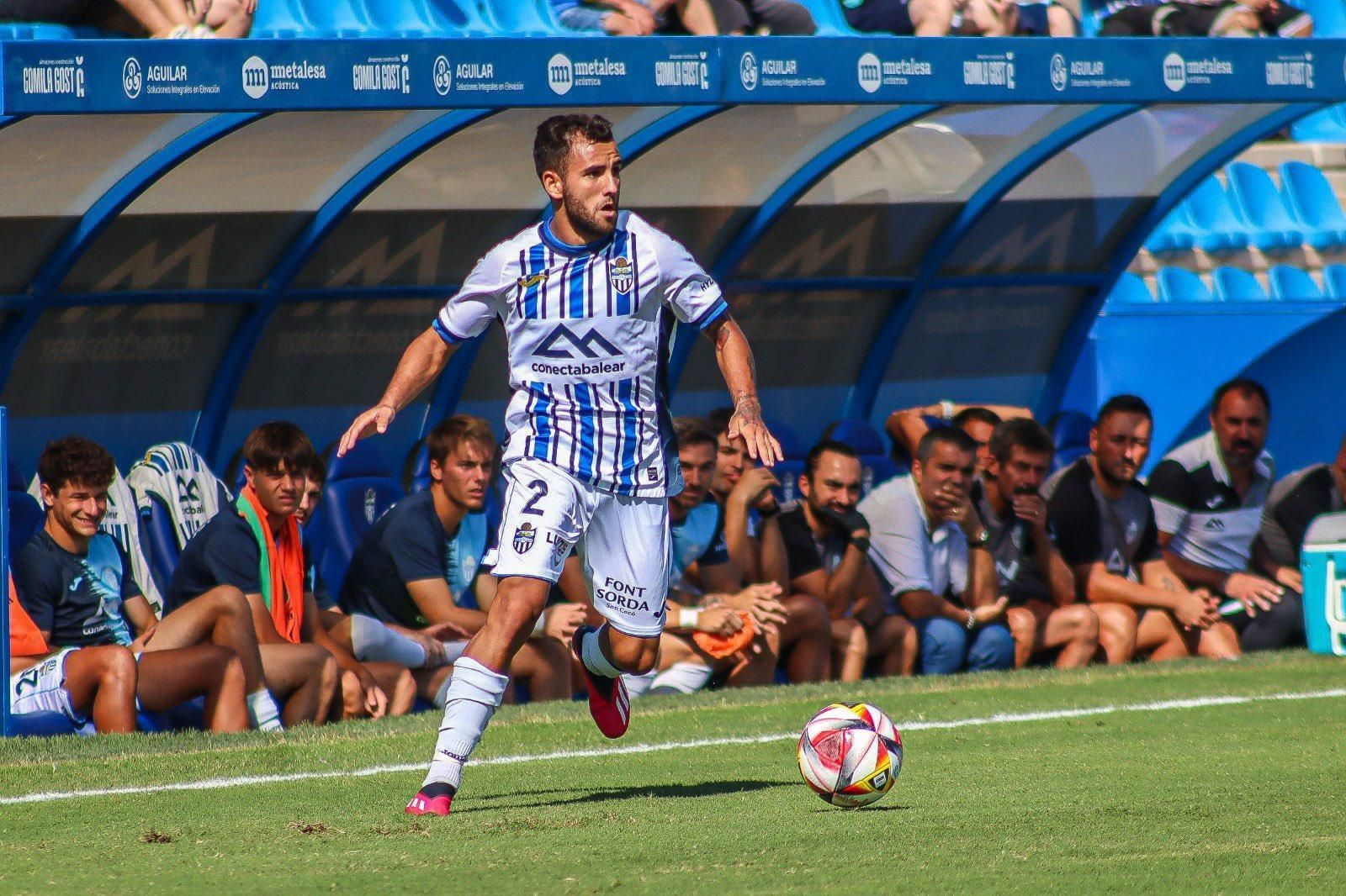 Loren, en un partido con el Atlético Baleares