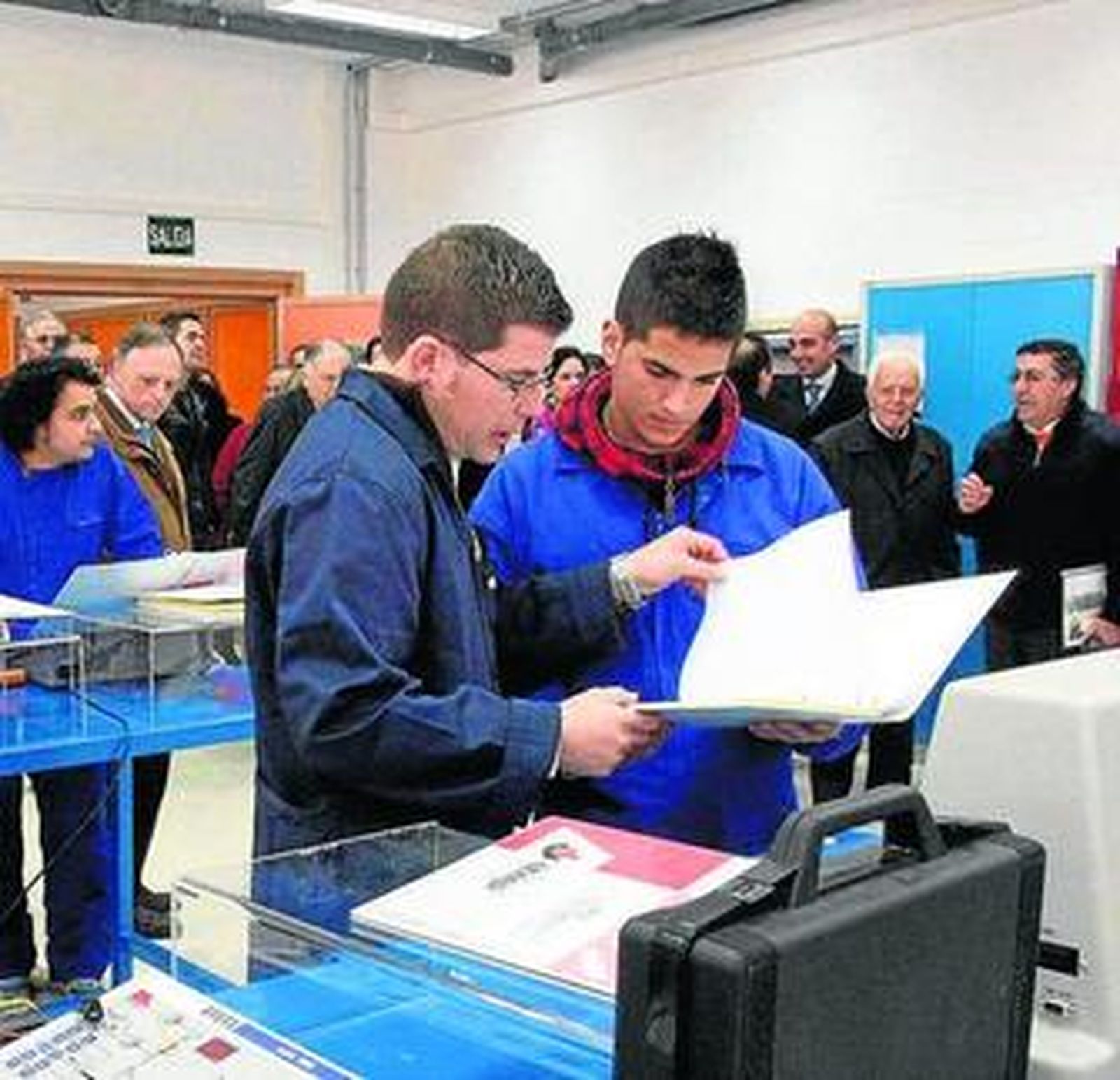 Un momento de la inauguración de las instalaciones, ayer.