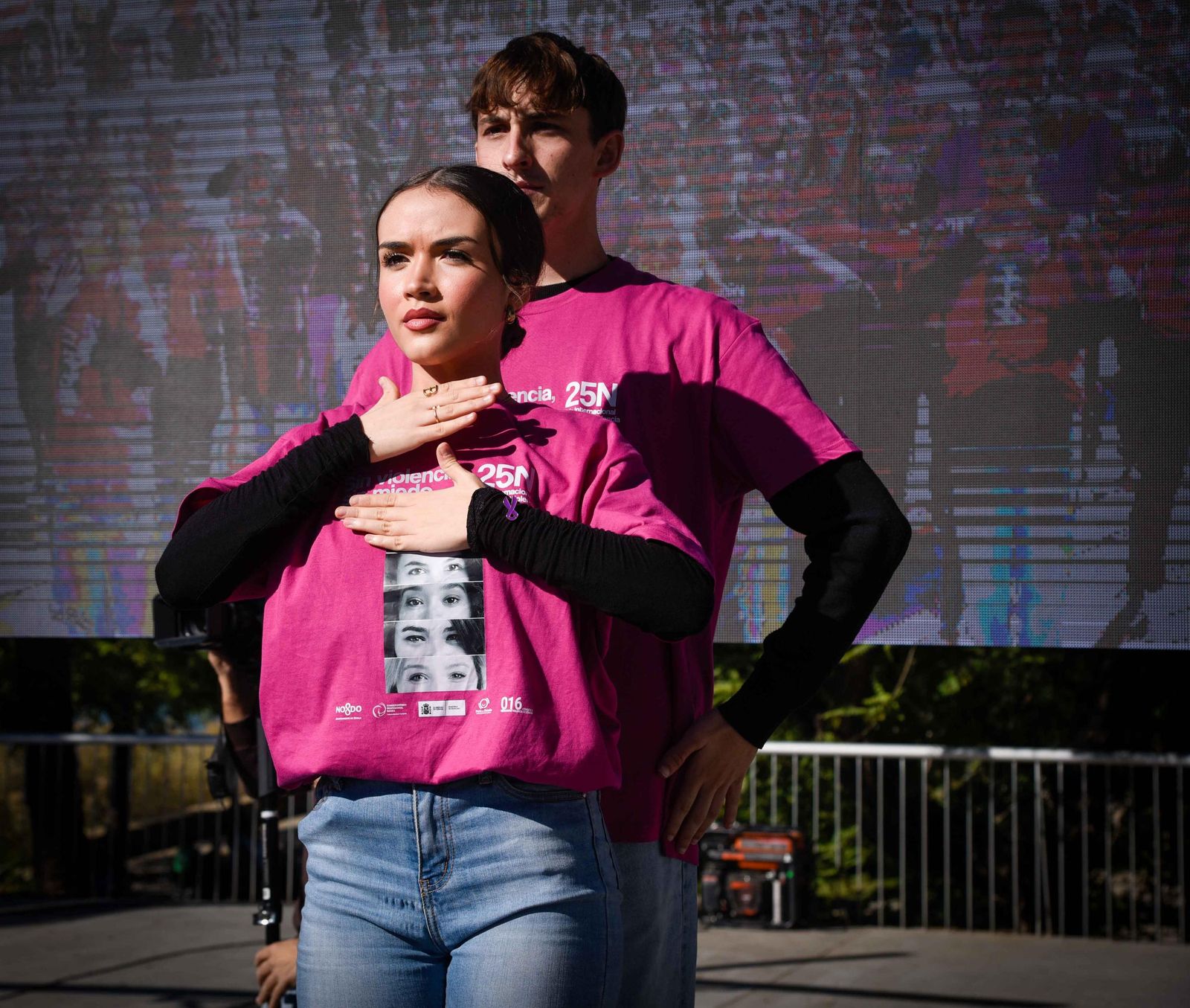 El 'flashmob' con motivo del 25-N