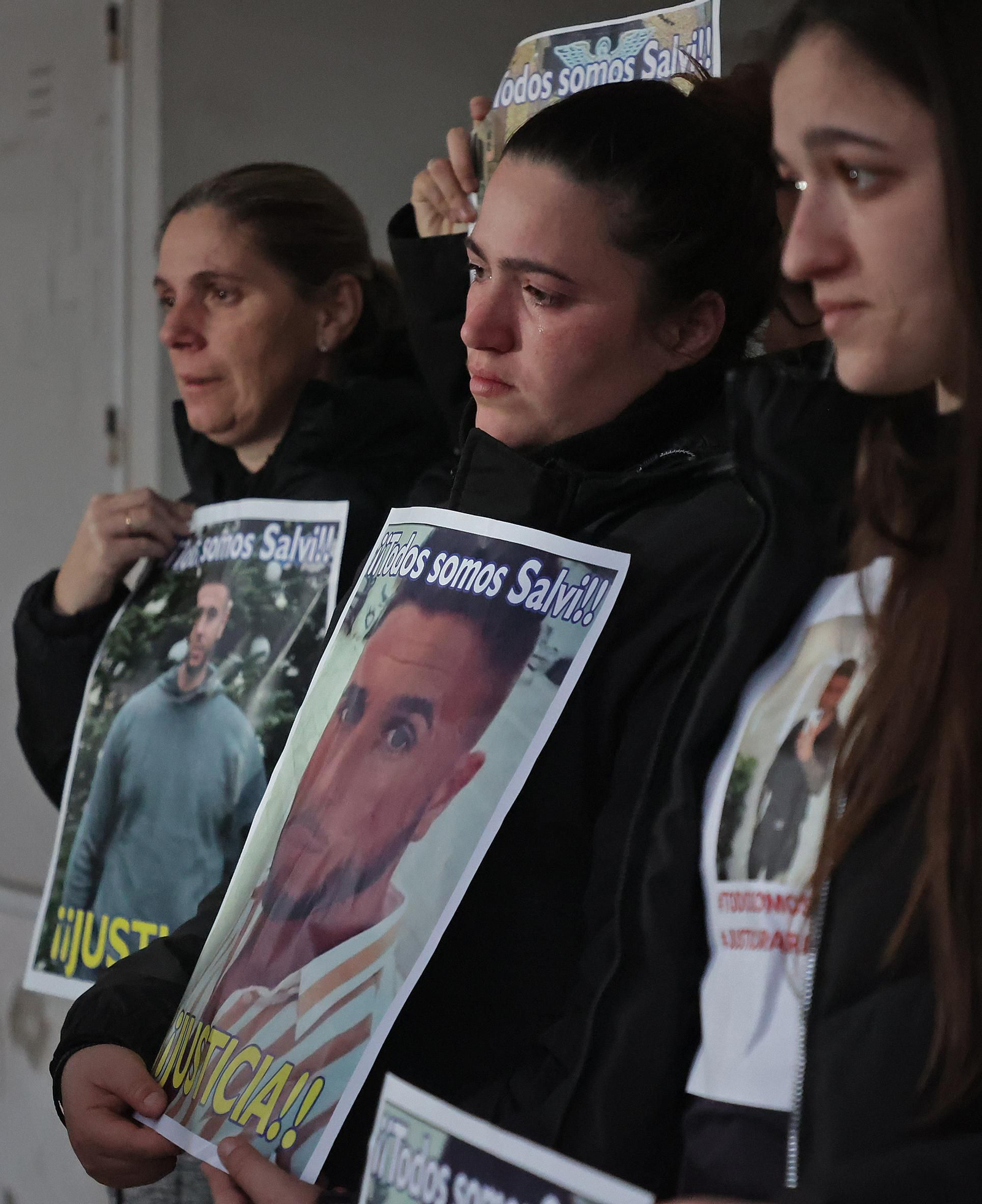 La entrada a los juzgados de San Roque del presunto asesino de Salvi, en imágenes