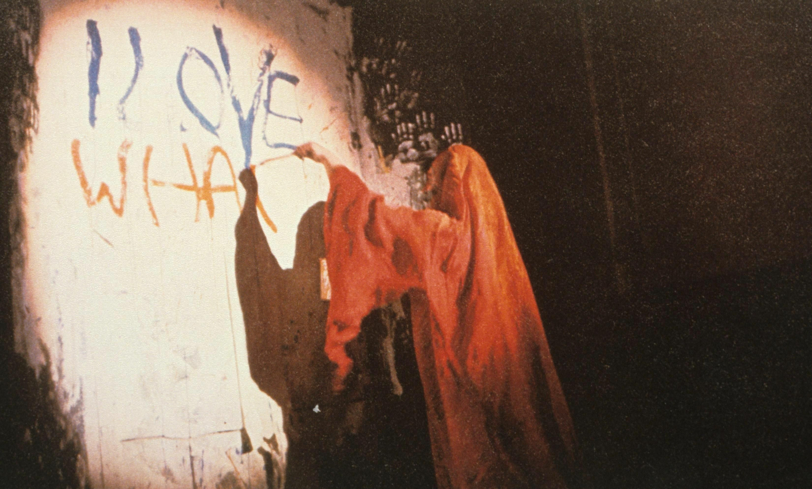 Representación de 'The smiling workman' ('El obrero sonriente'), en Nueva York, en 1959.