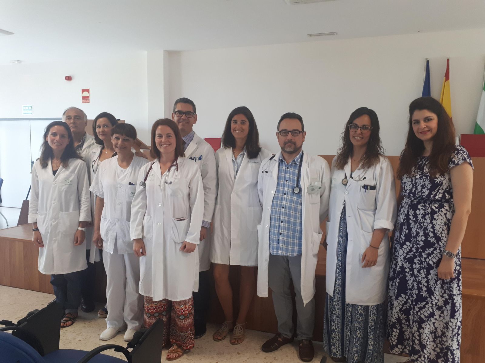 Personal de los hospitales onubenses que trabaja en el proyecto de detección de la hipercolesterolemia.