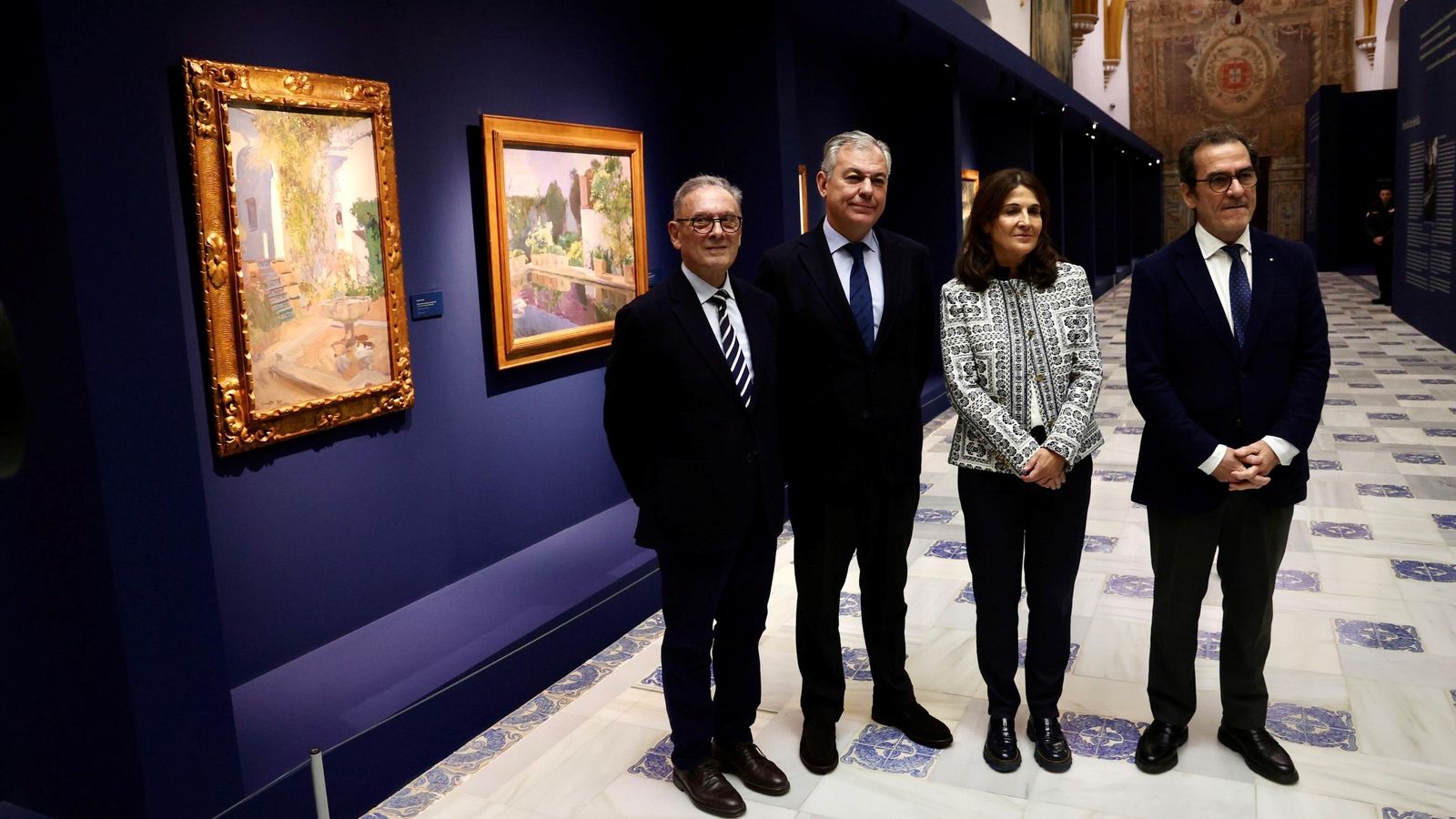 Román Fernández Baca, José Luis Sanz, Emilia Garrido y Enrique Varela.