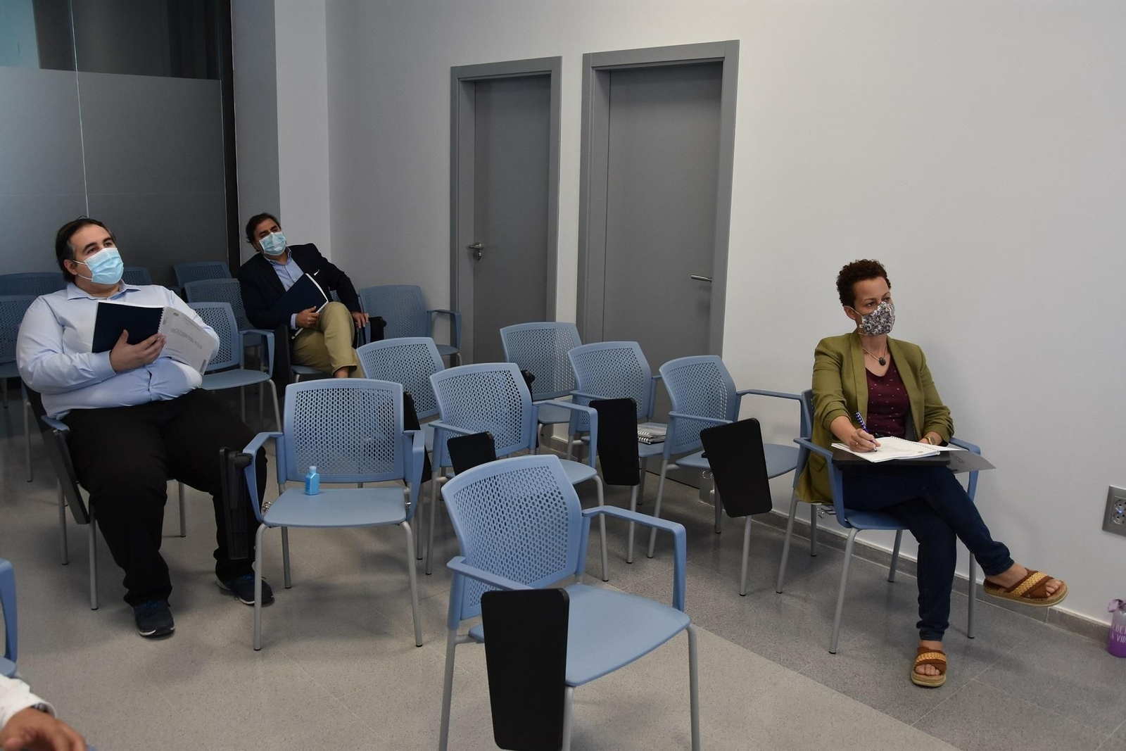 Una de las reuniones para abordar las peatonalizaciones.