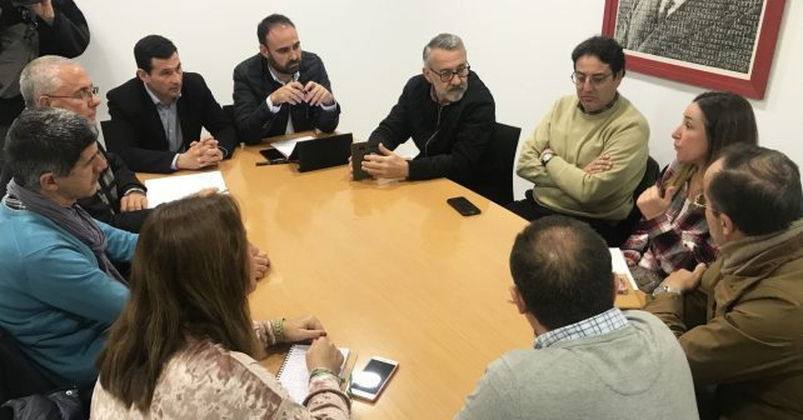 Reunión de los delegados con los responsables de los GDR.