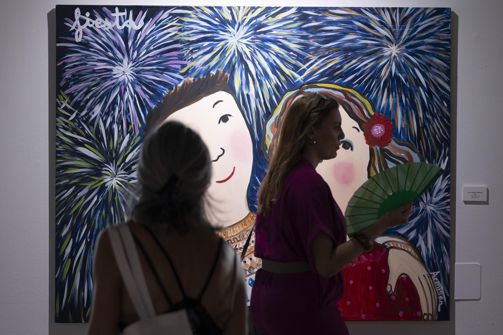 Una de las obras que la artista Eva Armisén expone, en su muestra titulada ‘Verano’, en el Castillo de Santa Catalina Una de las obras que la artista Eva Armisén expone, en su muestra titulada ‘Verano’, en el Castillo de Santa Catalina