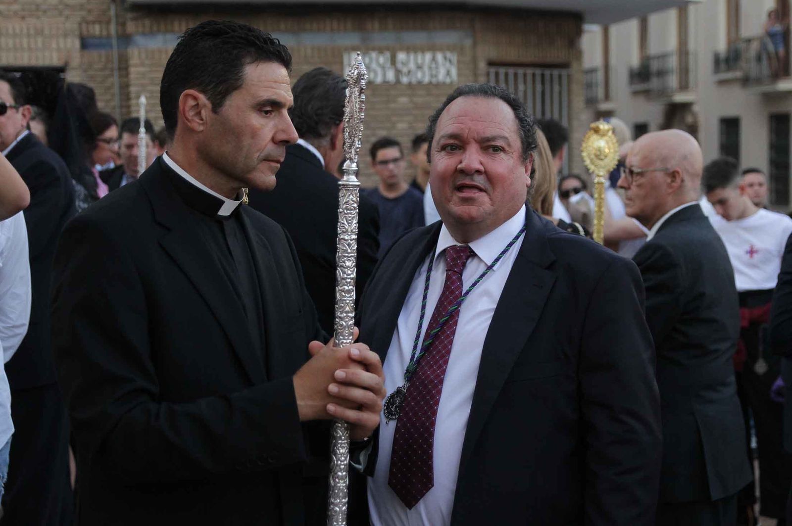 Imágenes del Señor de Pasión en la procesión del centenario de la hermandad