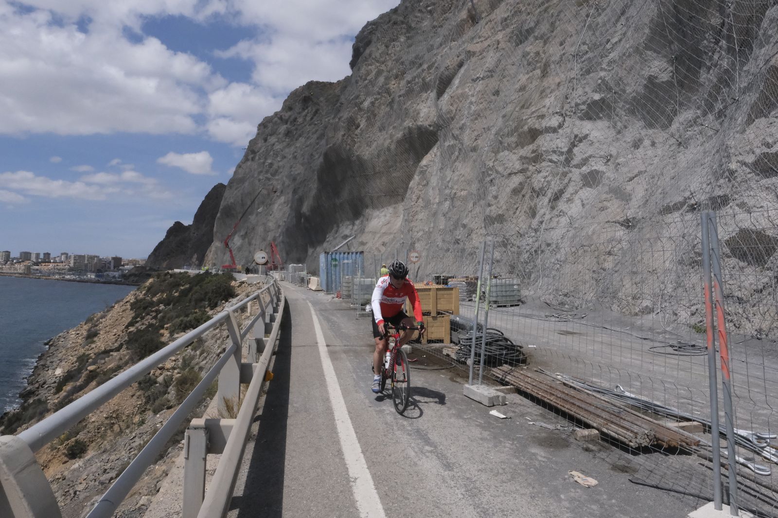 Fotogalería visita obras carretera El Cañarete-Almería-Aguadulce