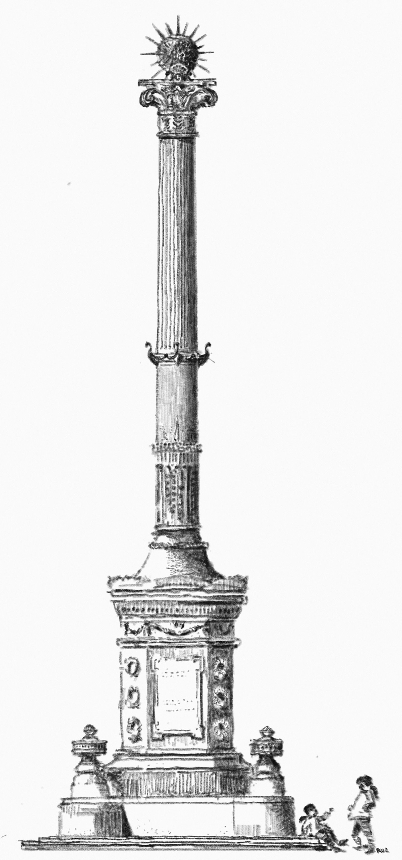 Ilustración del monumento
