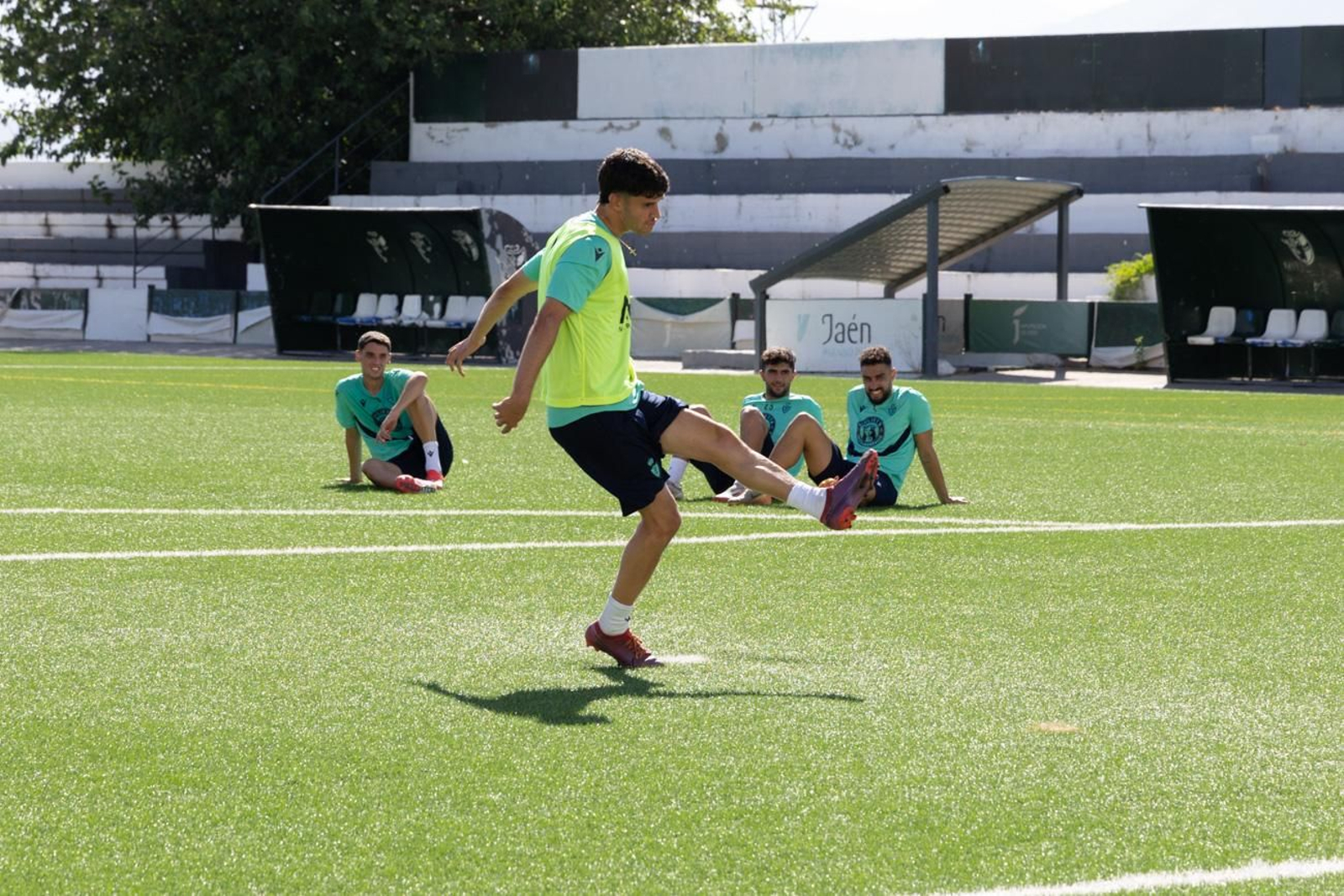 El primer entrenamiento del Real Jaén de la temporada 2025-26