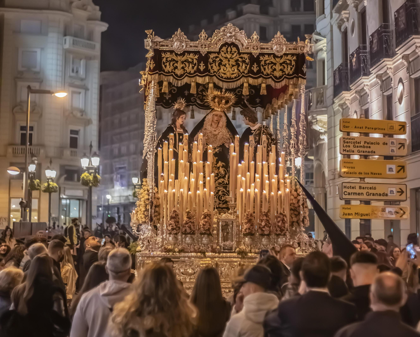 Fotos del Cristo de San Agustín en el Lunes Santo de la Semana Santa de Granada