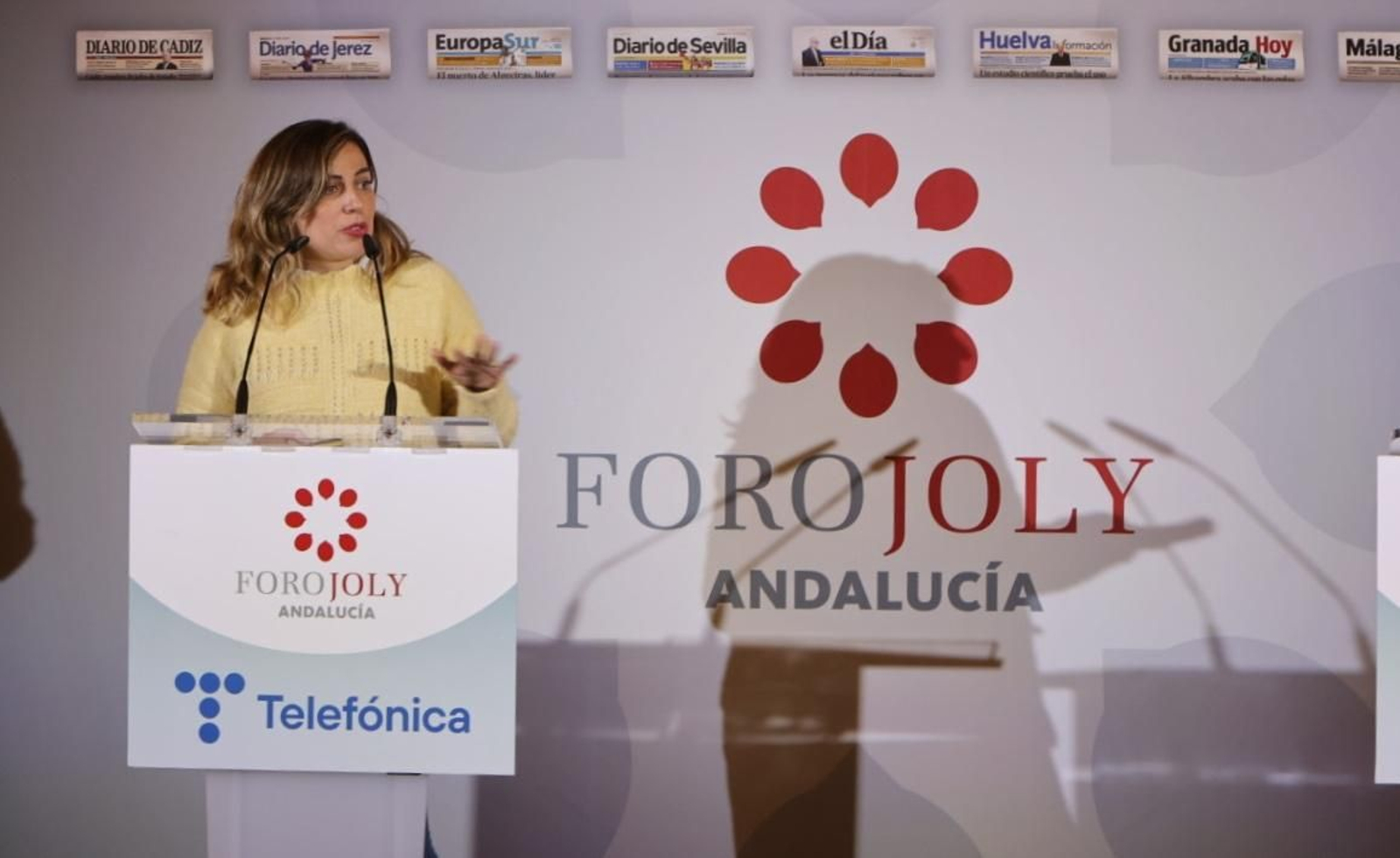 Yaiza Rubio, durante su intervención en el hotel Alfonso XIII de Sevilla