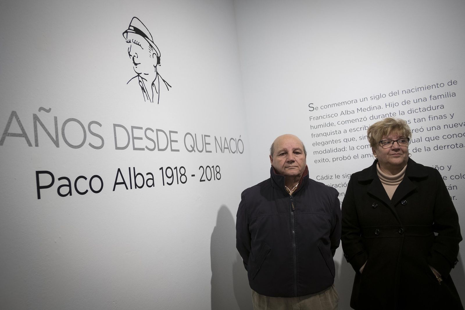 Paco Alba, en la muestra de Cajasol