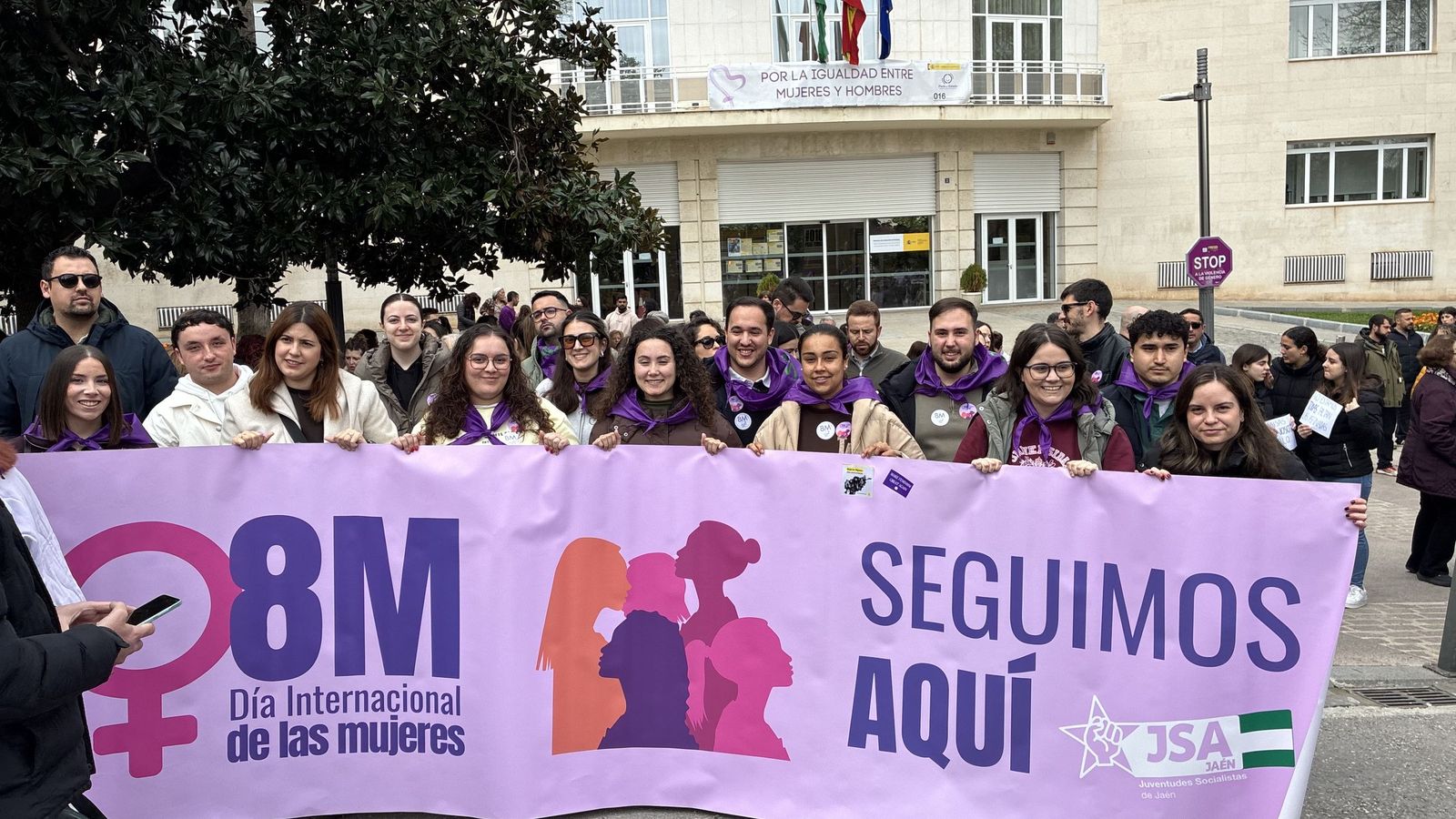 Manifestación del Día de la Mujer en Jaén.