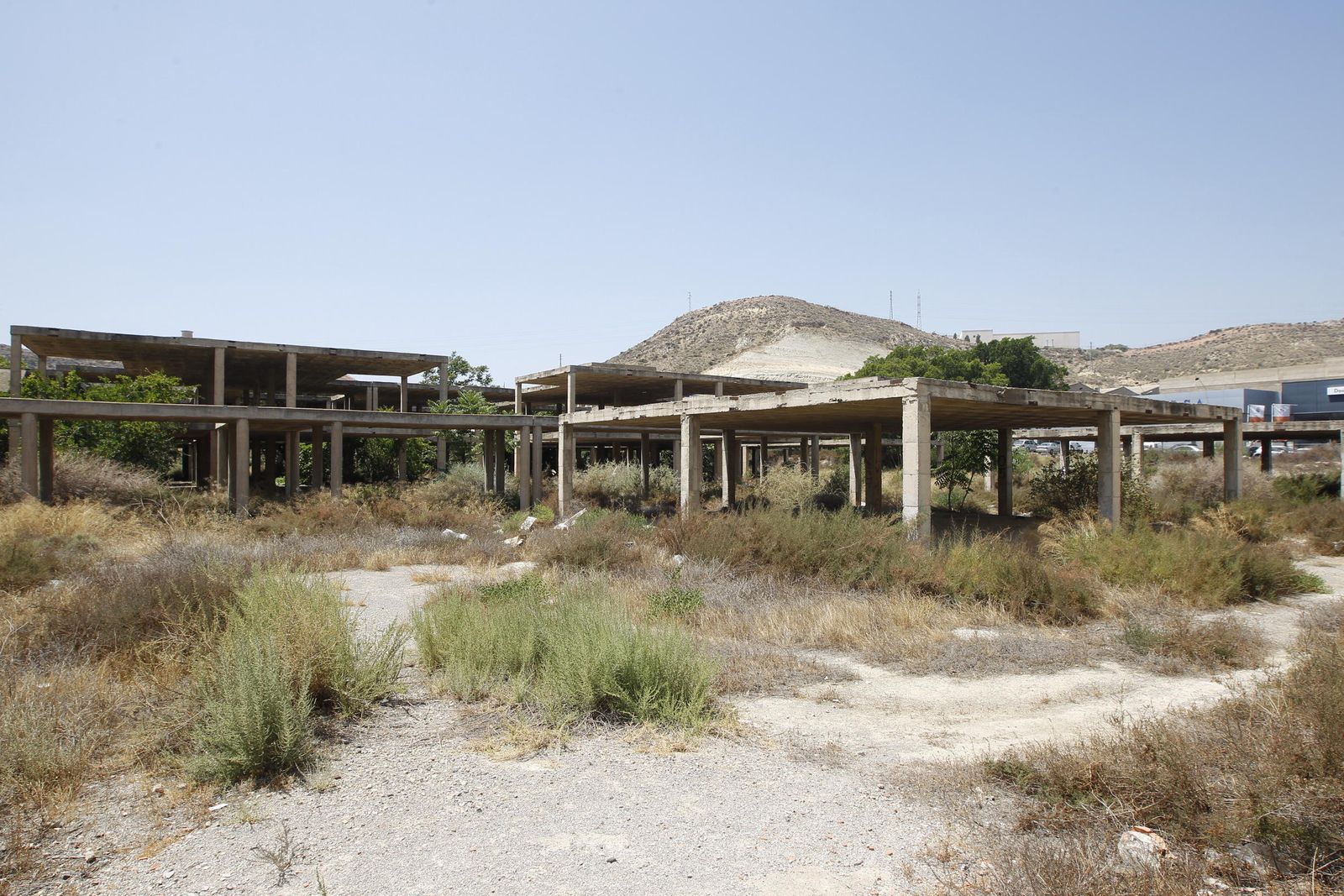 Finca El Canario, subastada ayer, y donde se proyecta una zona comercial abierta.