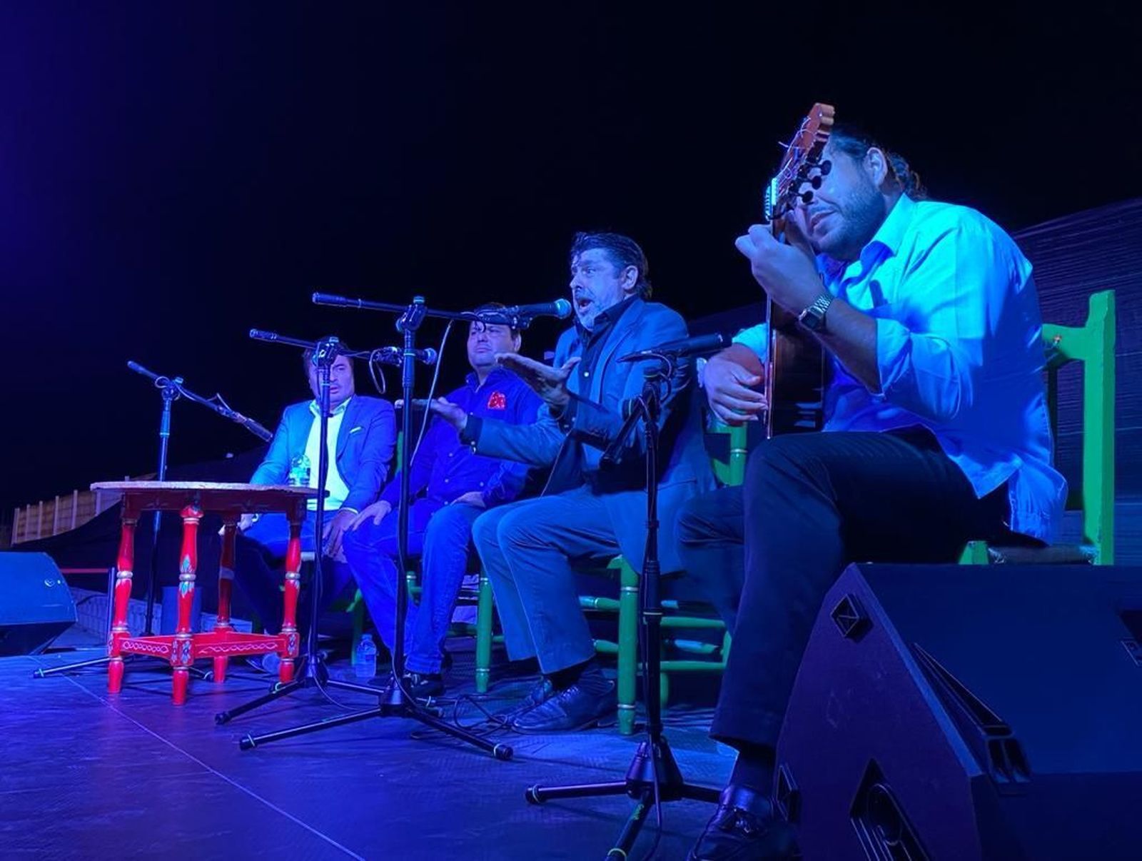 José 'El Pañero', cantando en Alcultura