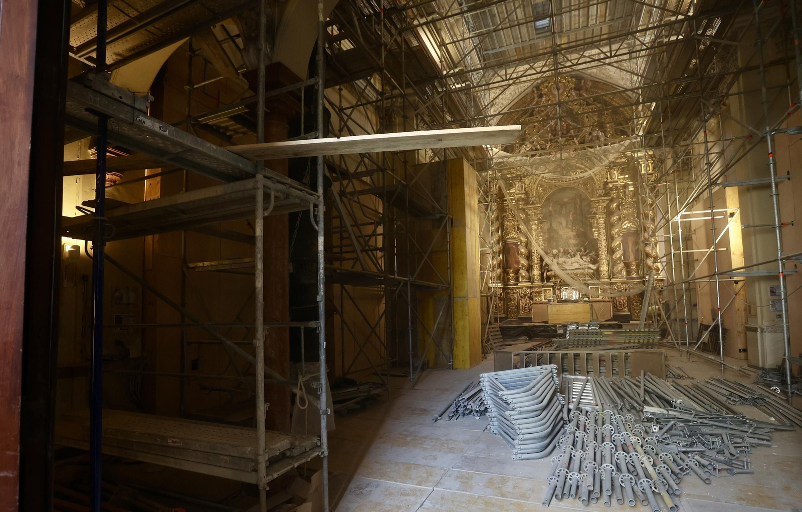 Obras en la Iglesia de La Caridad