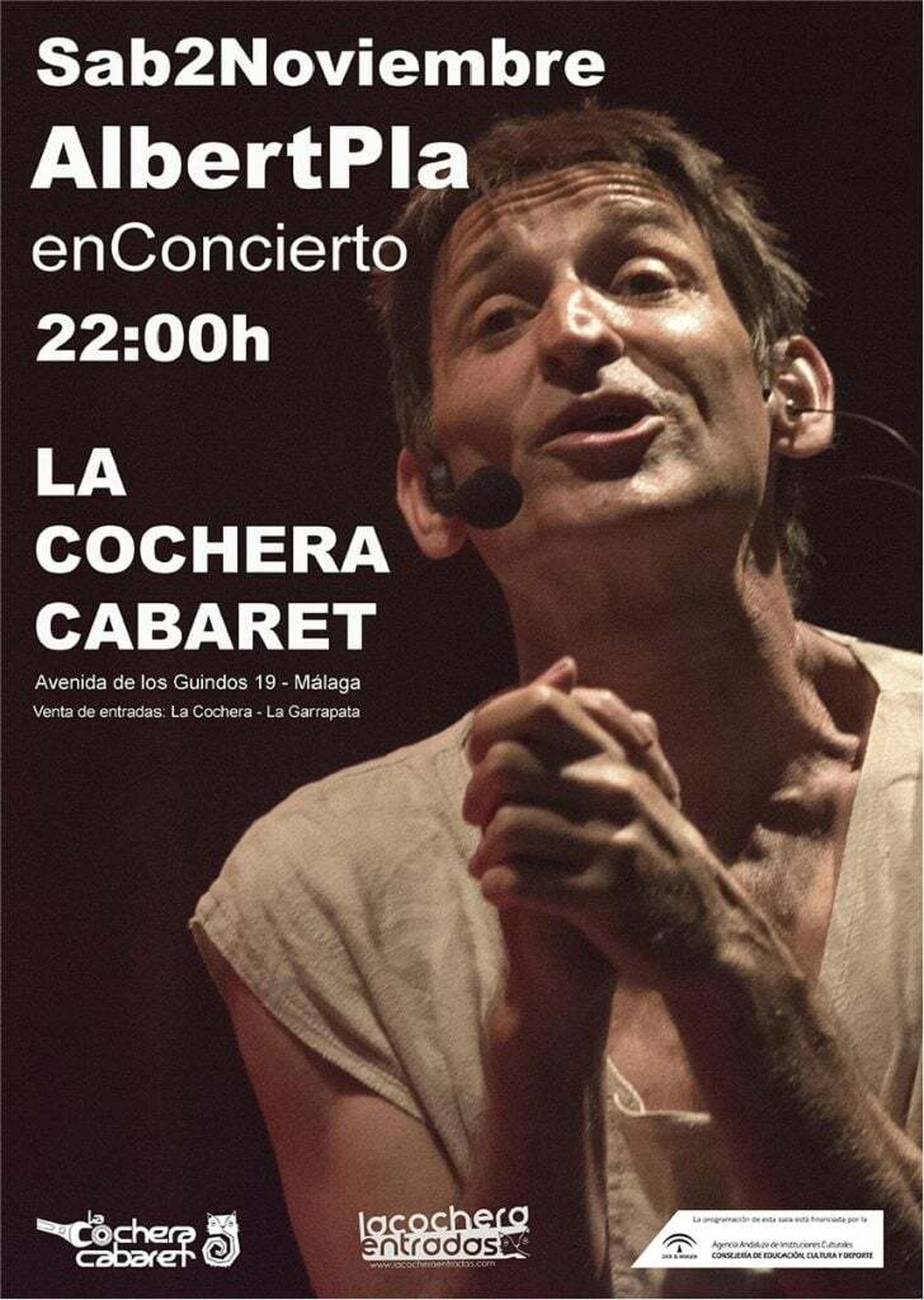 Cartel de Albert Plan para La Cochera Cabaret.