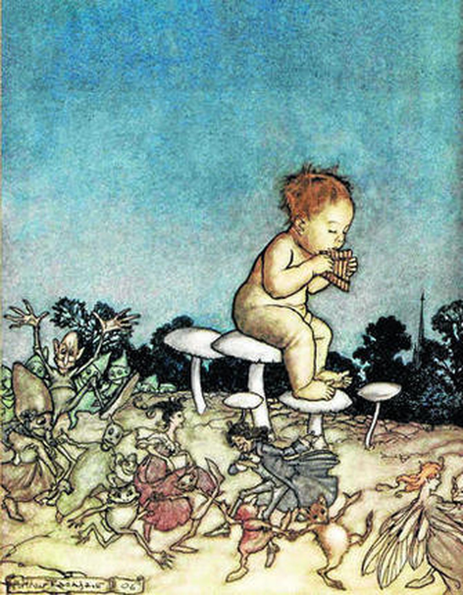 Una ilustración de Arthur Rackham.