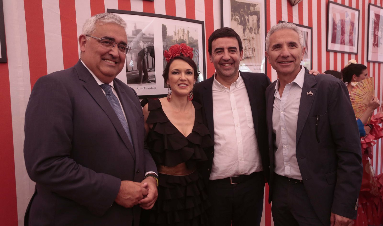 El exconsejero Antonio Ramírez Arellano, con Rosa Ríos, Mario Jiménez y Miguel  Ángel Vázquez