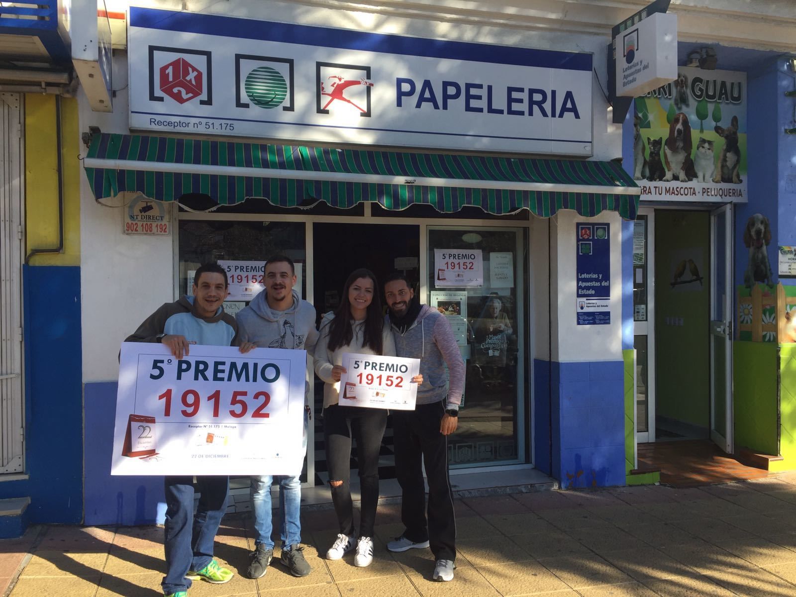 Los premiados en la Lotería de Navidad en Málaga