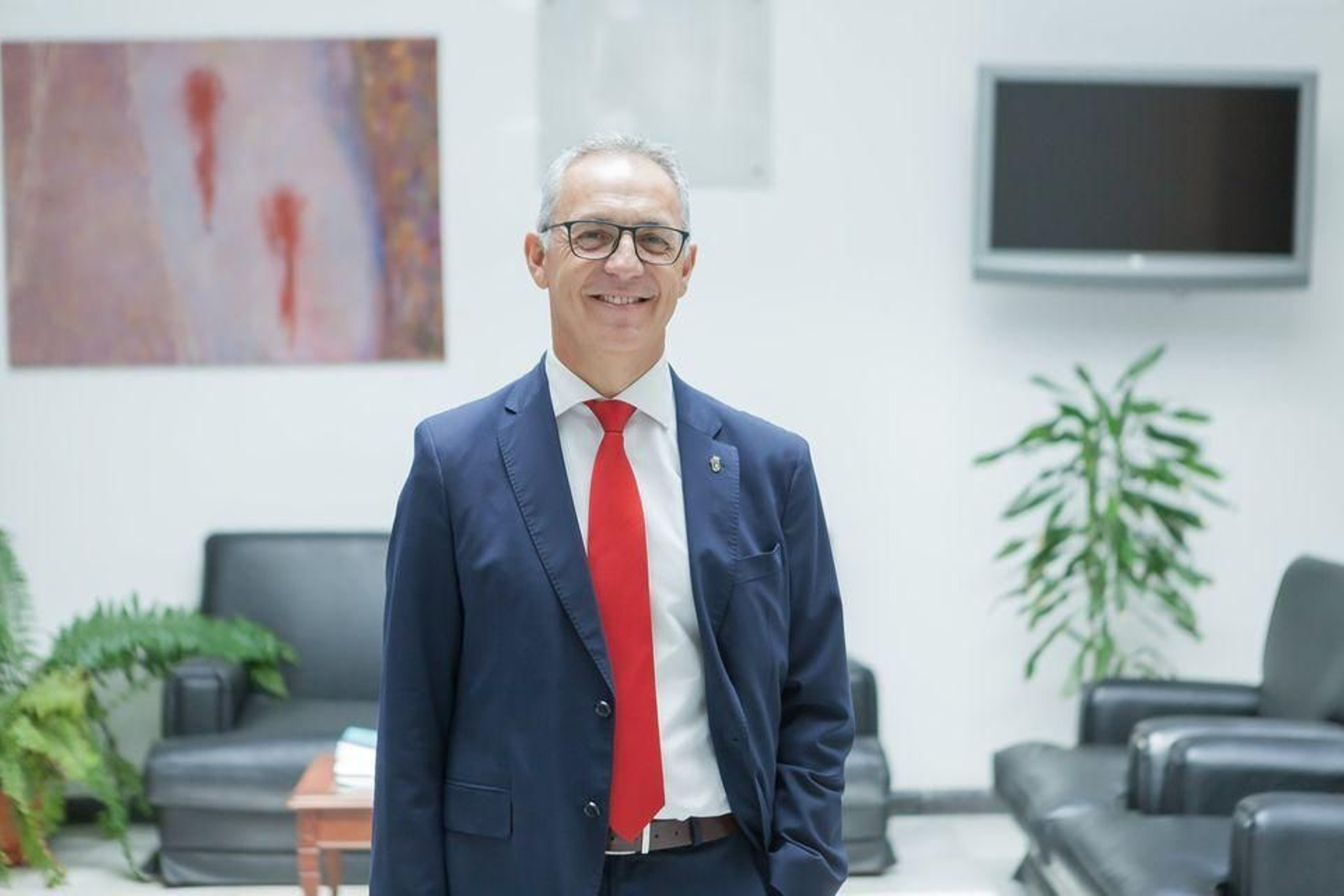 El presidente de la Mancomunidad, Juan Lozano.