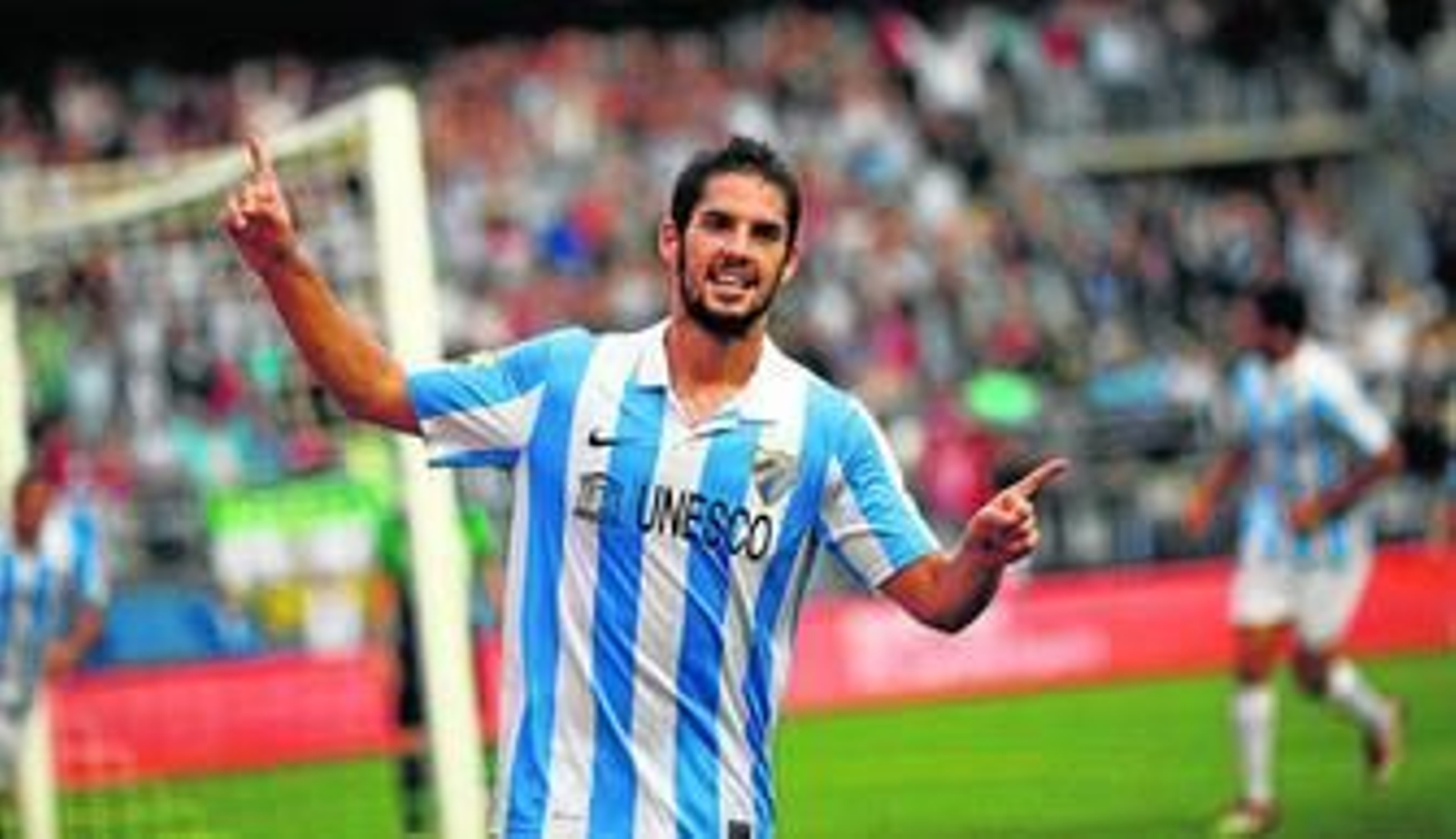 Isco celebra su gol ante el Betis.