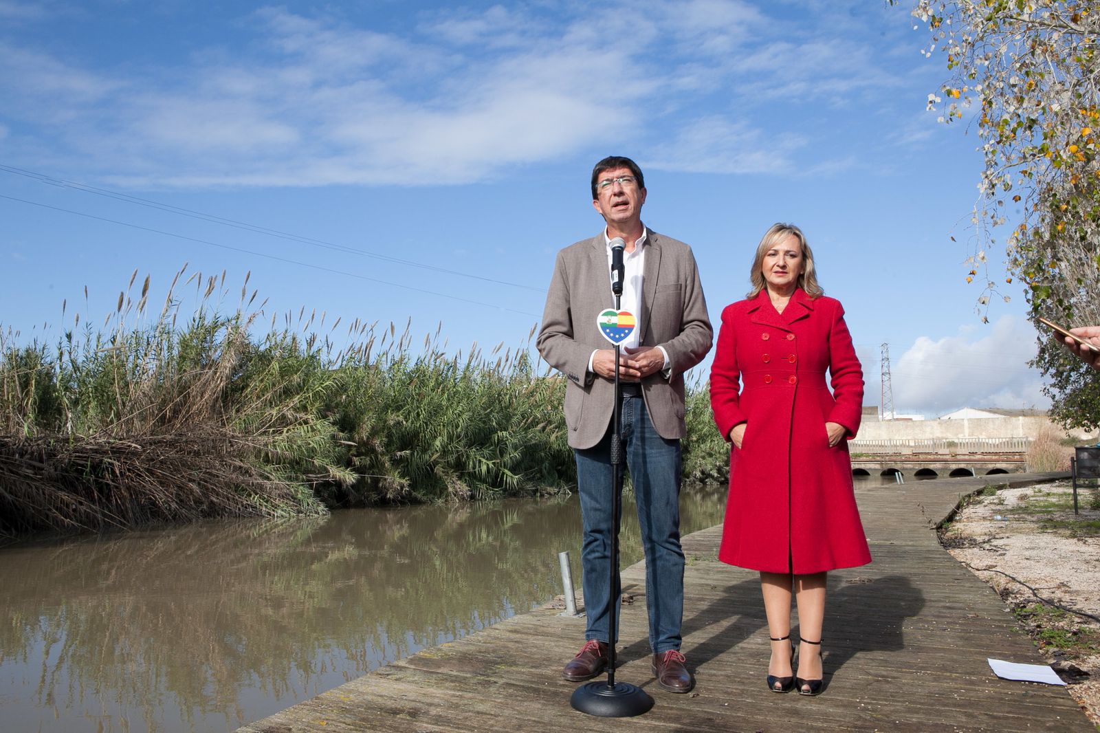 Juan Marín, este miércoles en Isla Mayor.