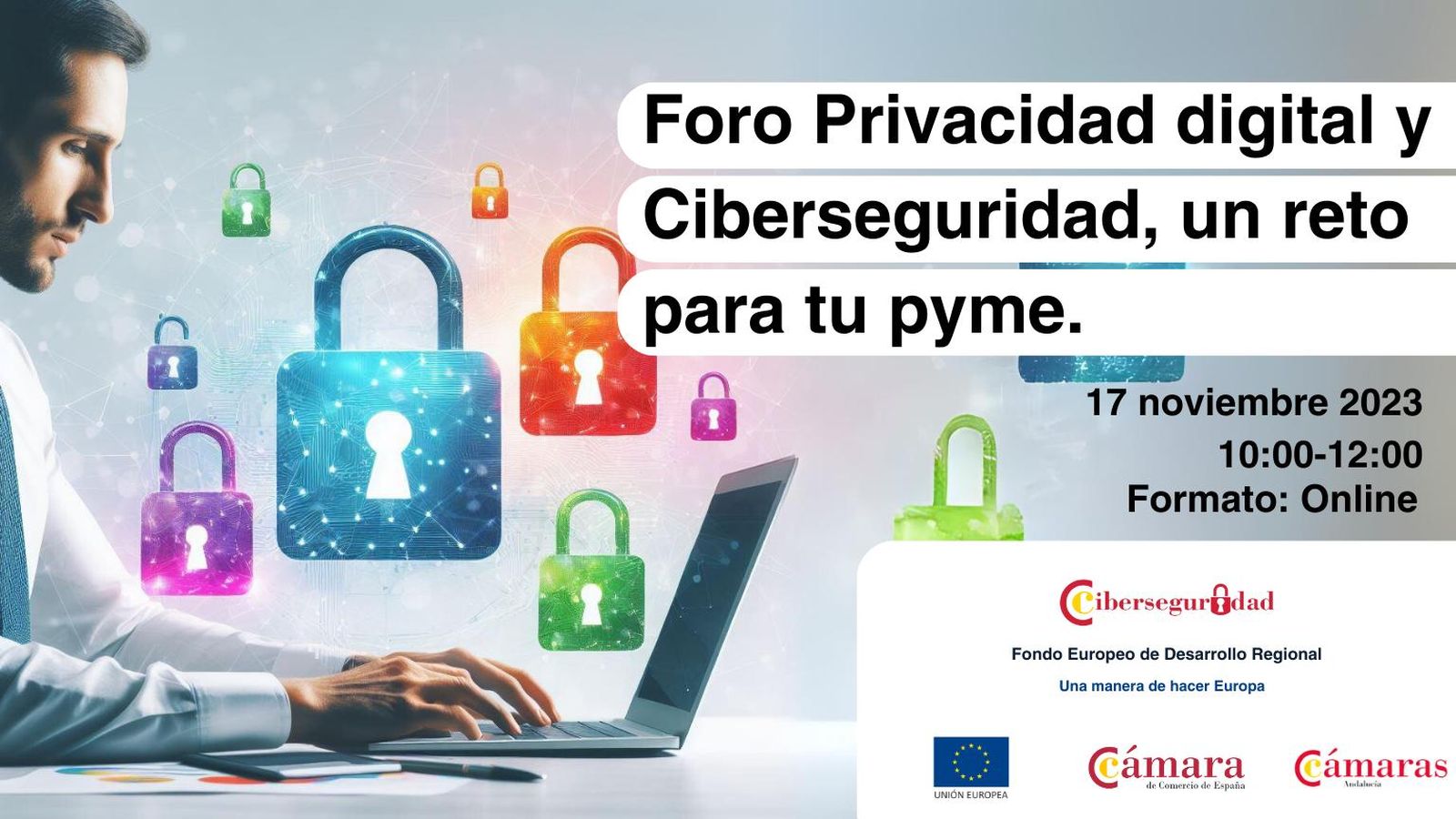 Anuncio del foro de ciberseguridad.