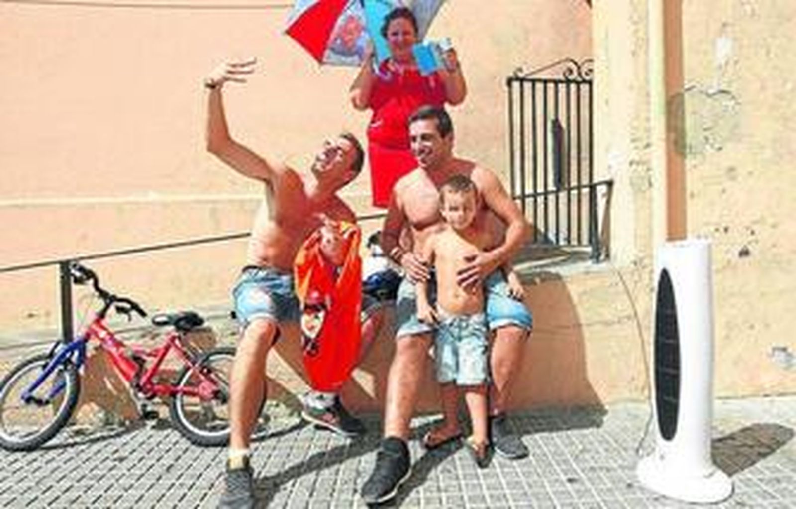 El lunes se registraron temperaturas muy altas en buena parte de la provincia dejando imágenes como ésta.