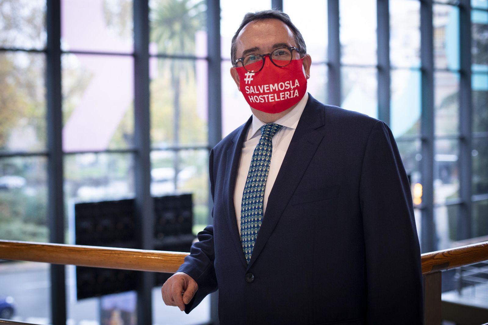 El presidente de Hostelería España, José Luis Yzuel, este viernes en Granada