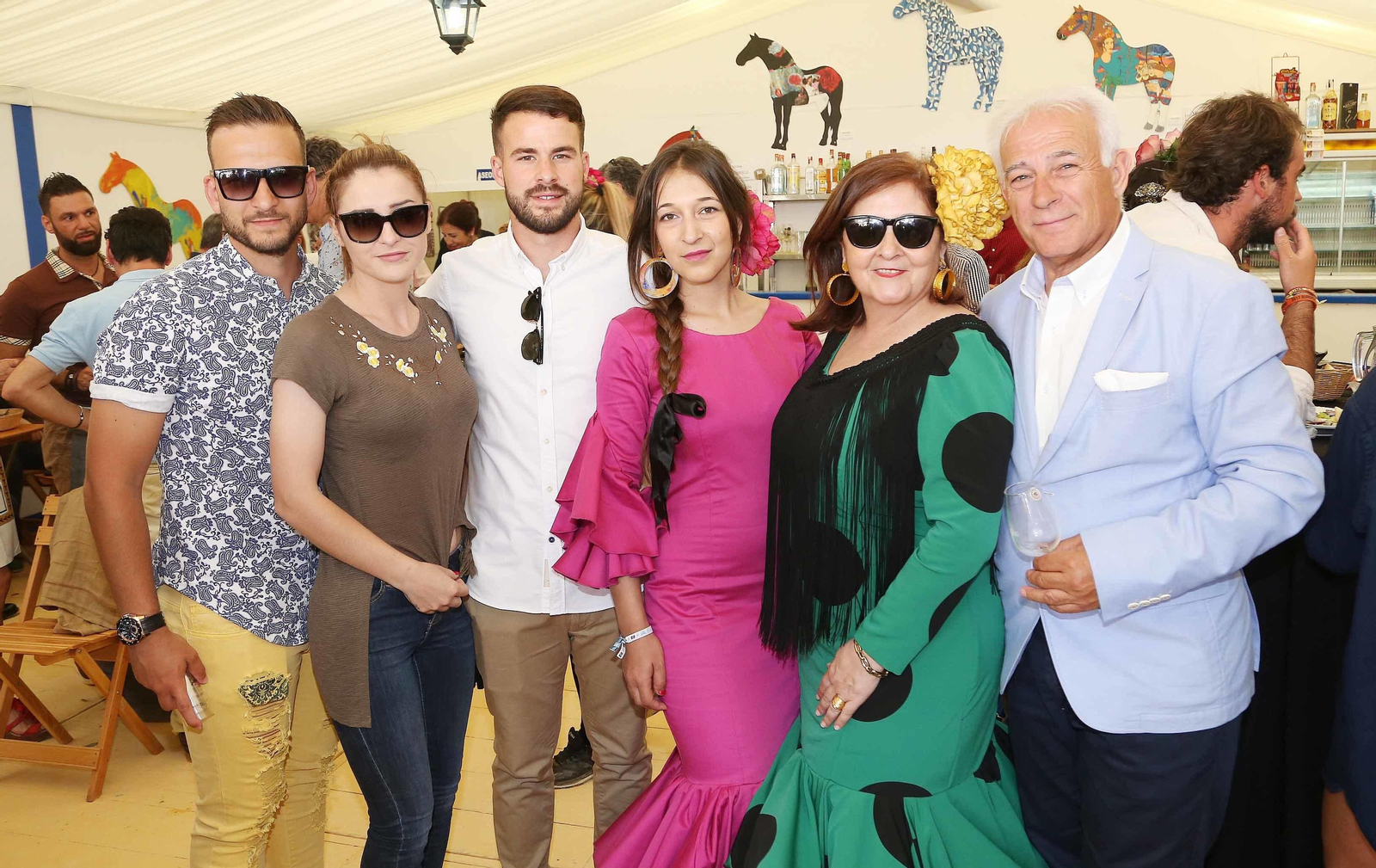 Pablo Fernández Salado y su familia.