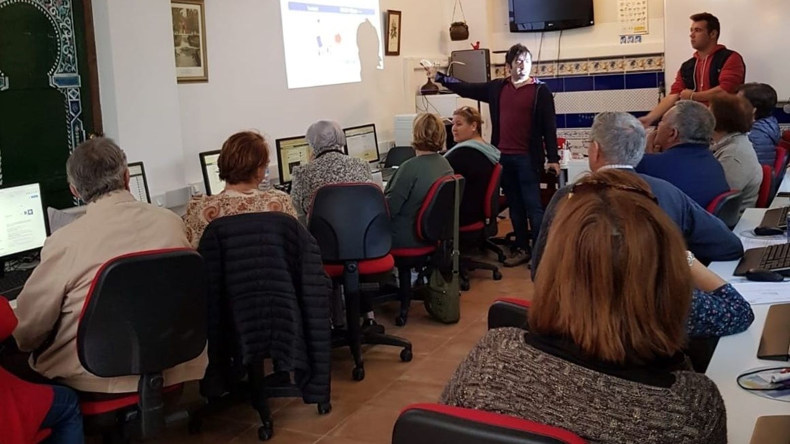 Un momento de la celebración de la jornada en la barriada abderitana de La Alquería