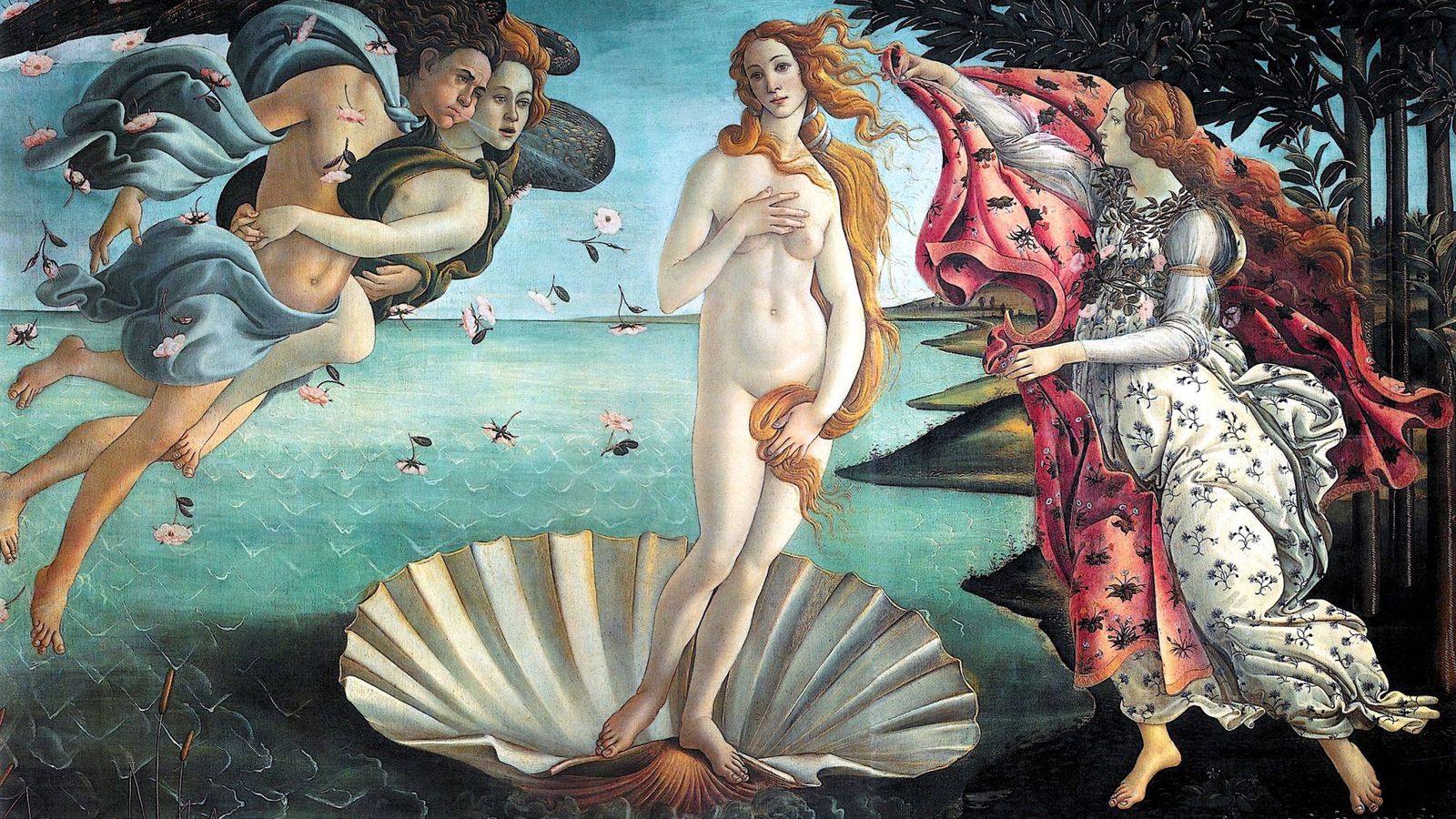 Nacimiento de Venus, del pintor renacentista Botticelli