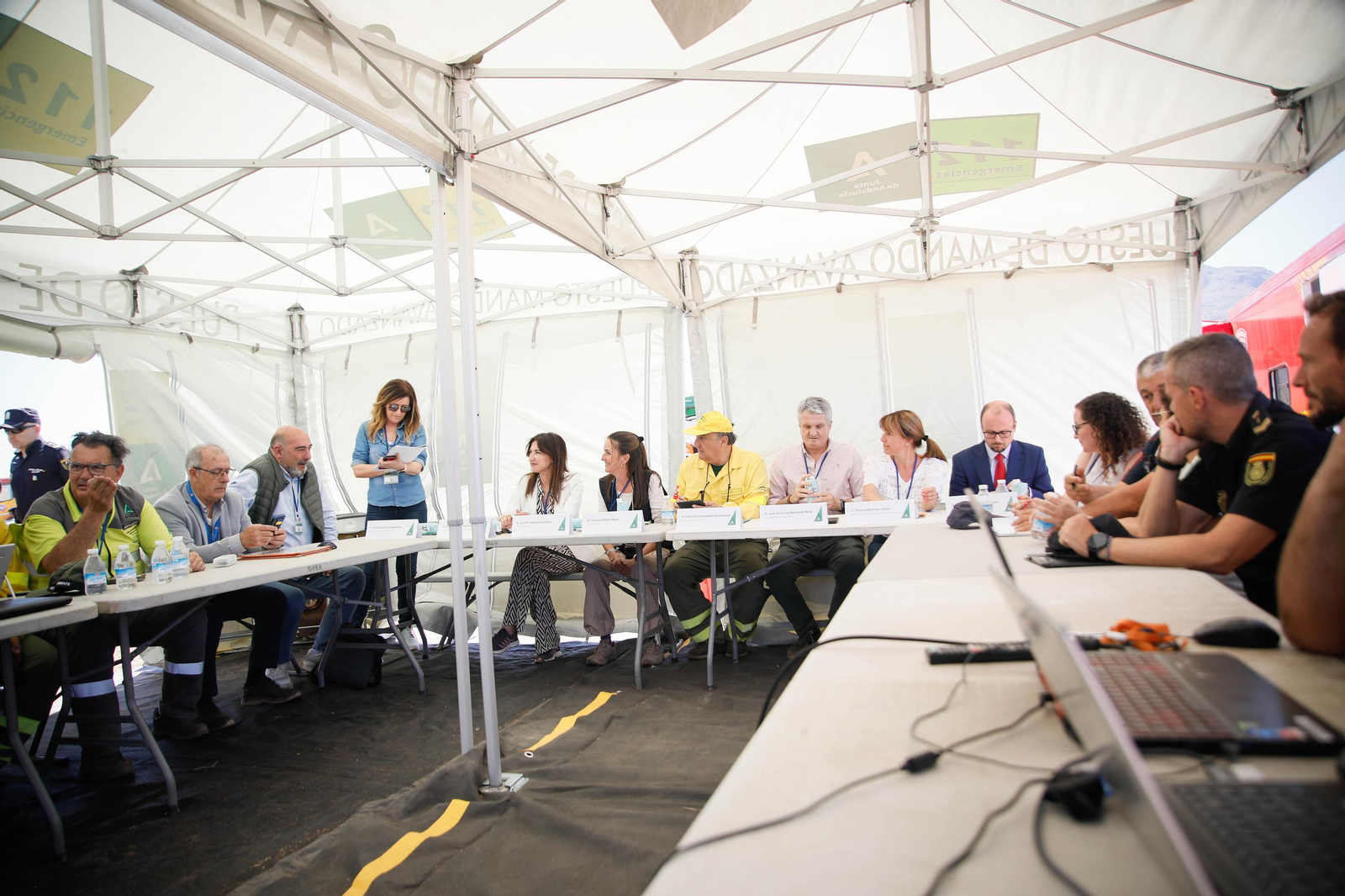 Así se ha vivido el simulacro de incendio forestal en Turre