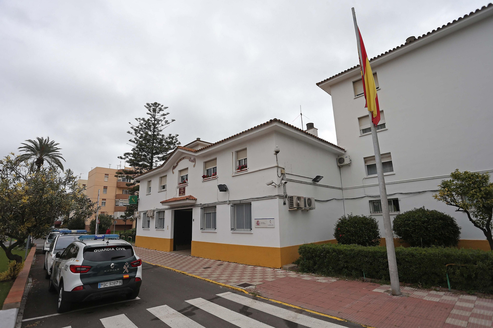 El cuartel de la Guardia Civil en Los Barrios.