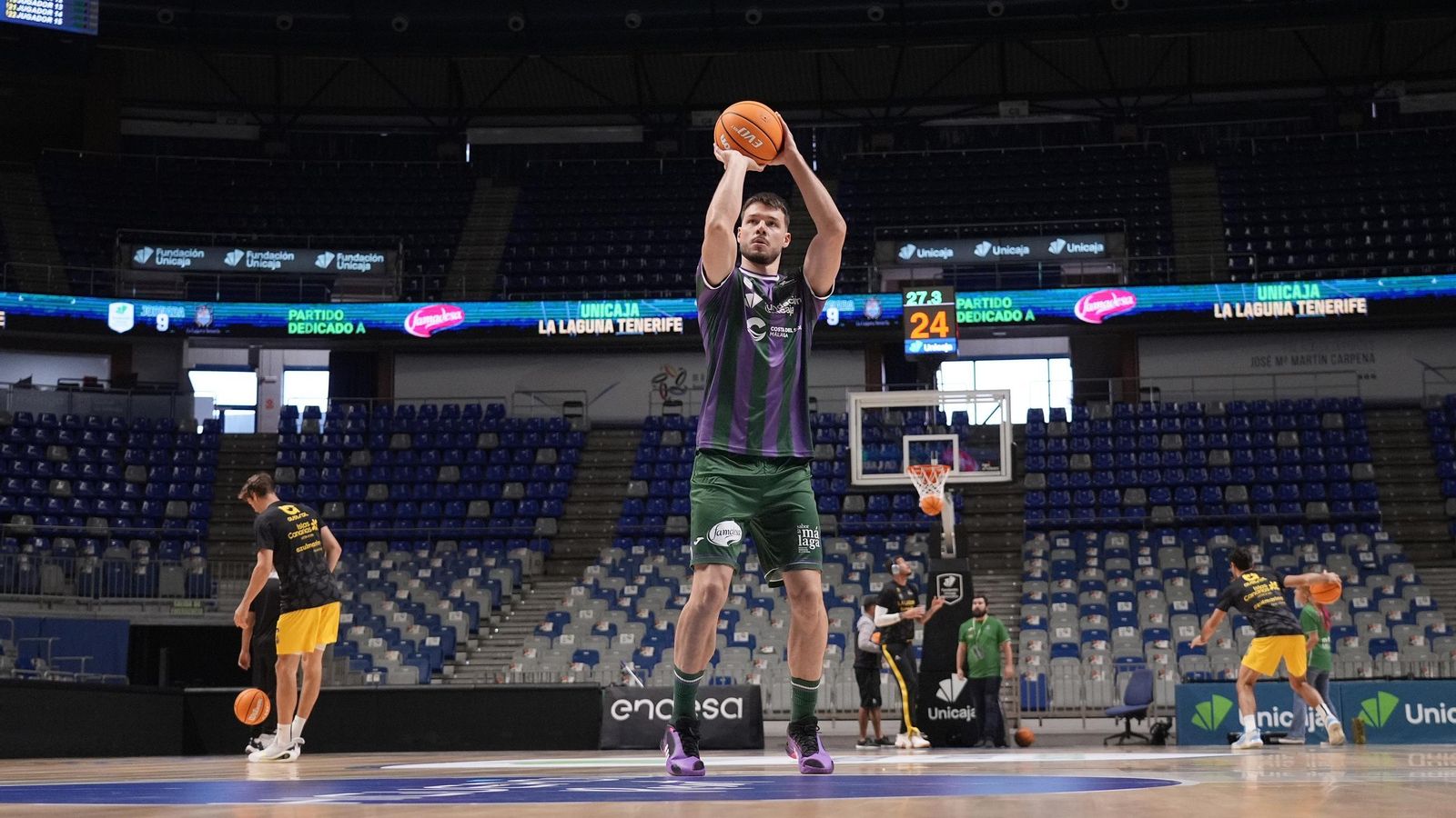 El Unicaja-La Laguna Tenerife, en fotos